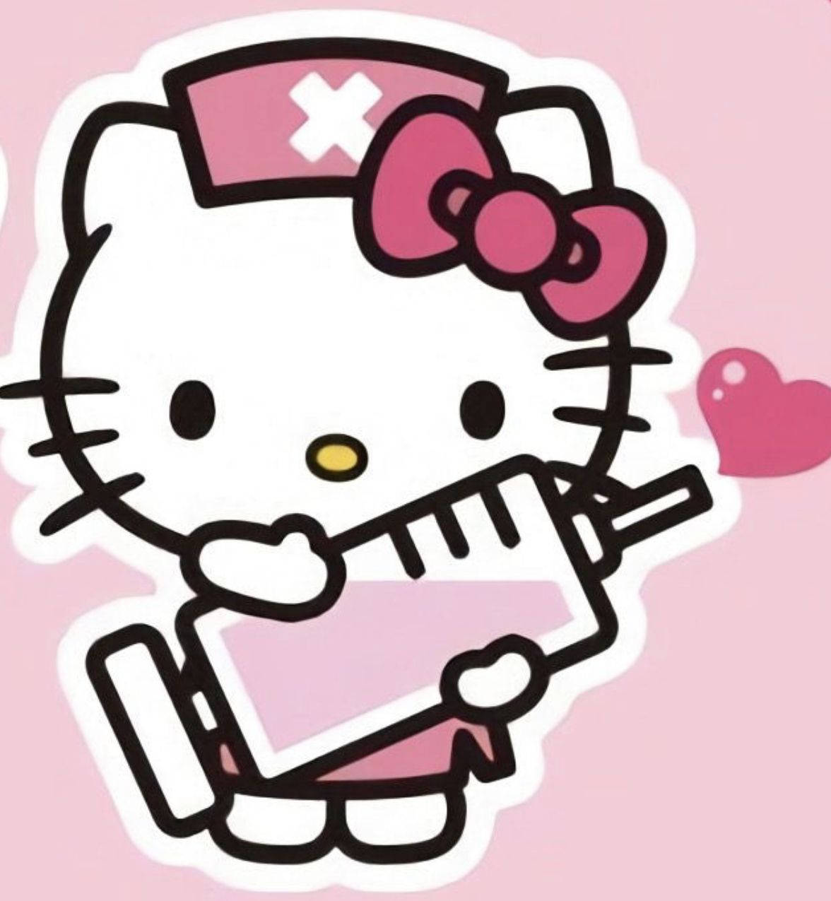 护士卡通Hello Kitty头像 壁紙