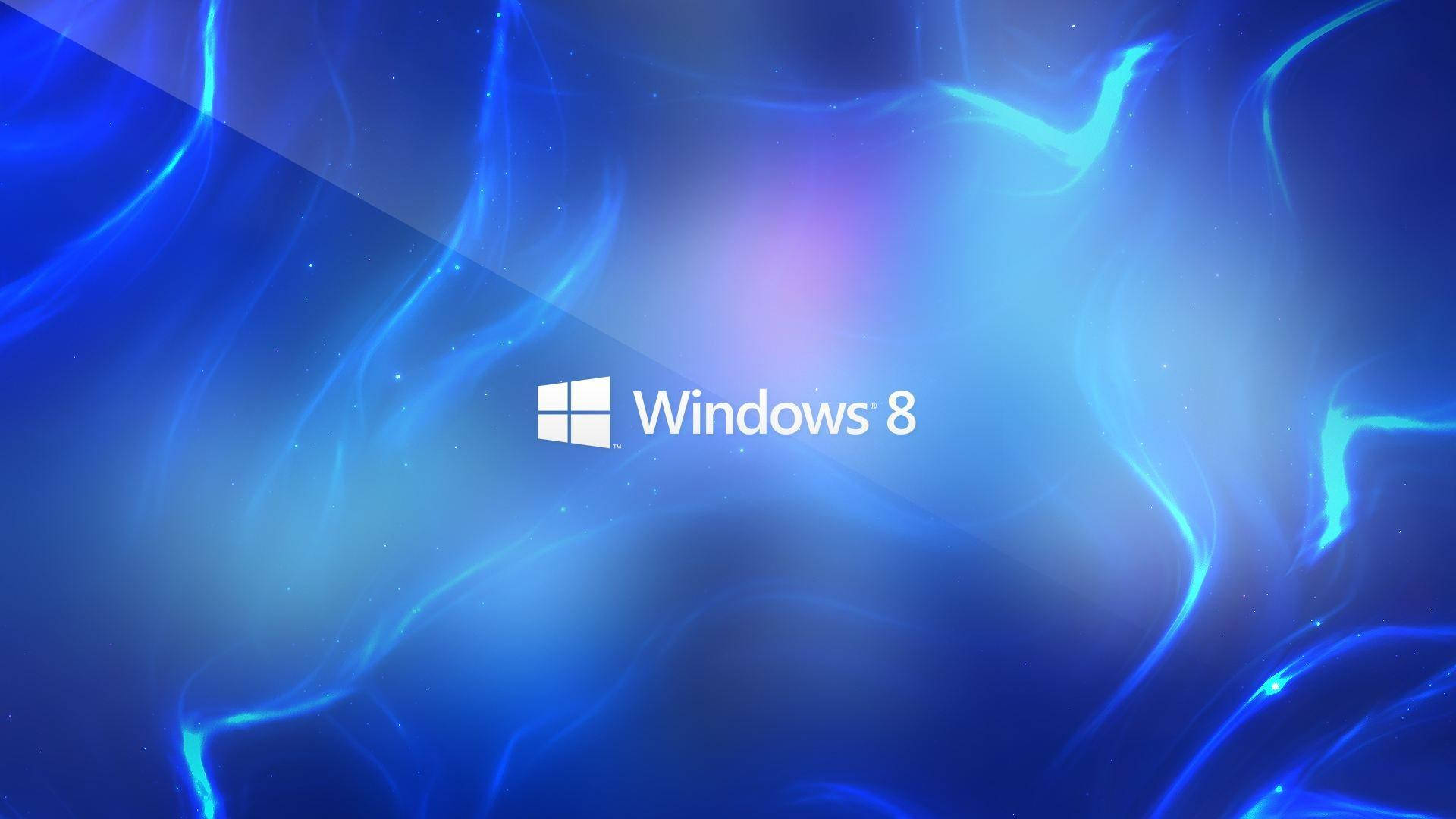 抽象发光线条Windows 8背景 壁紙