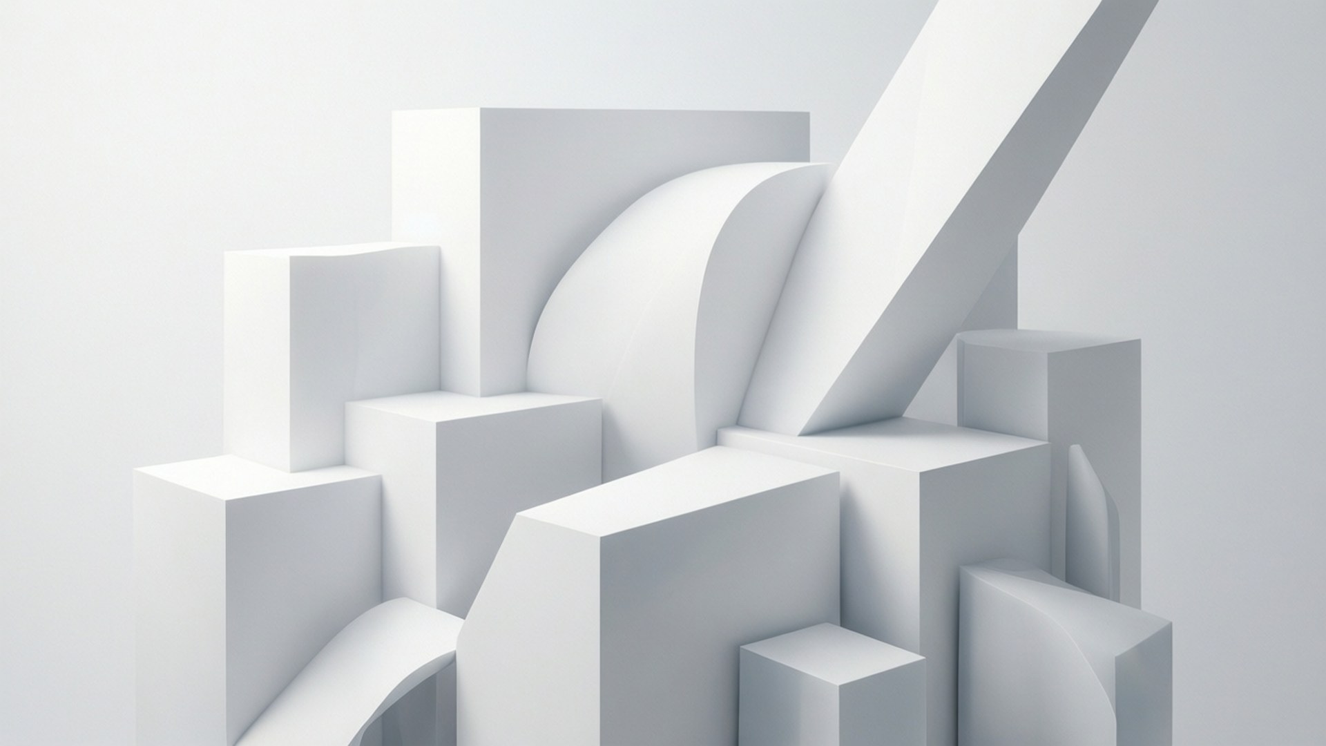 抽象白色几何 壁紙