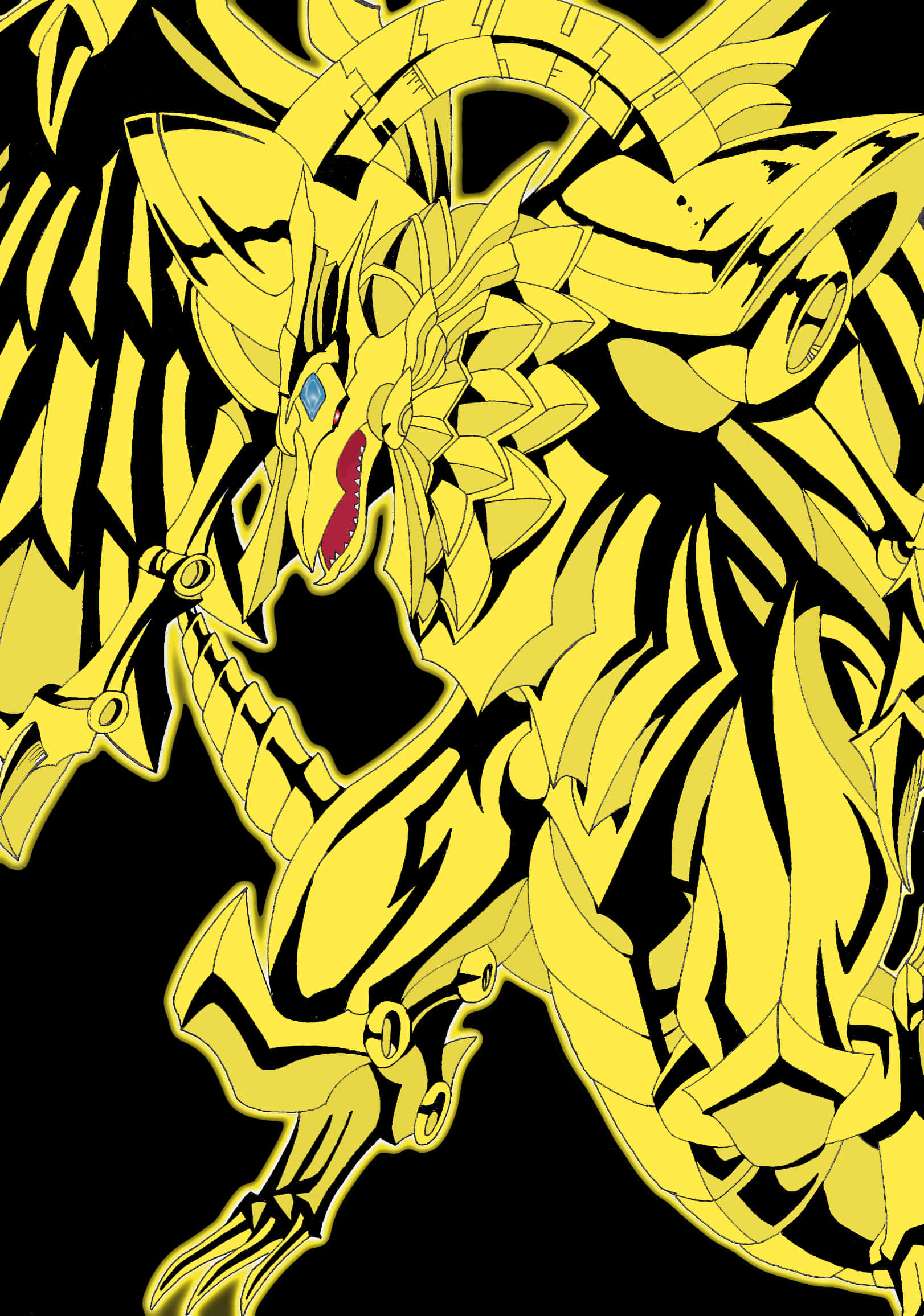 拉之翼龍——《遊戲王》中的強大埃及神卡 壁紙