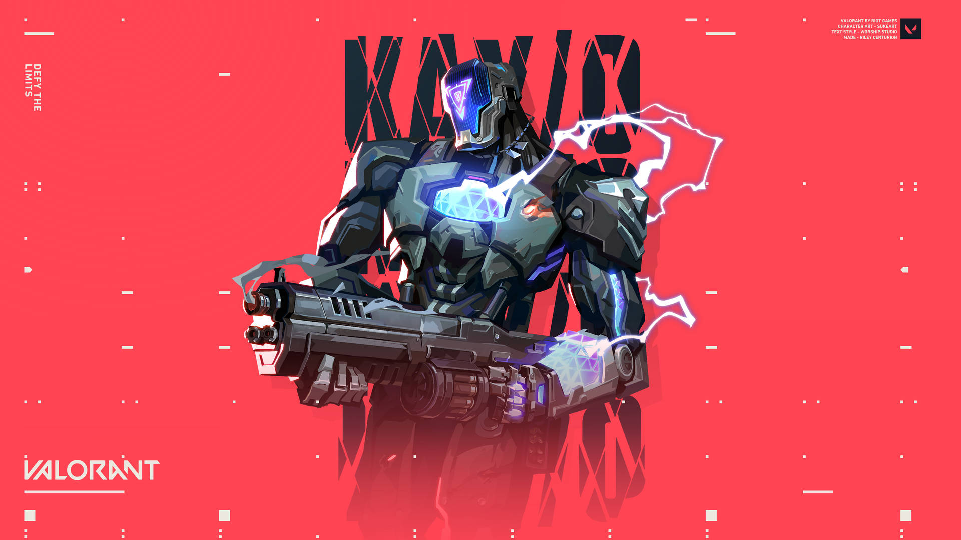 Valorant 紅色 Kay/o 桌布