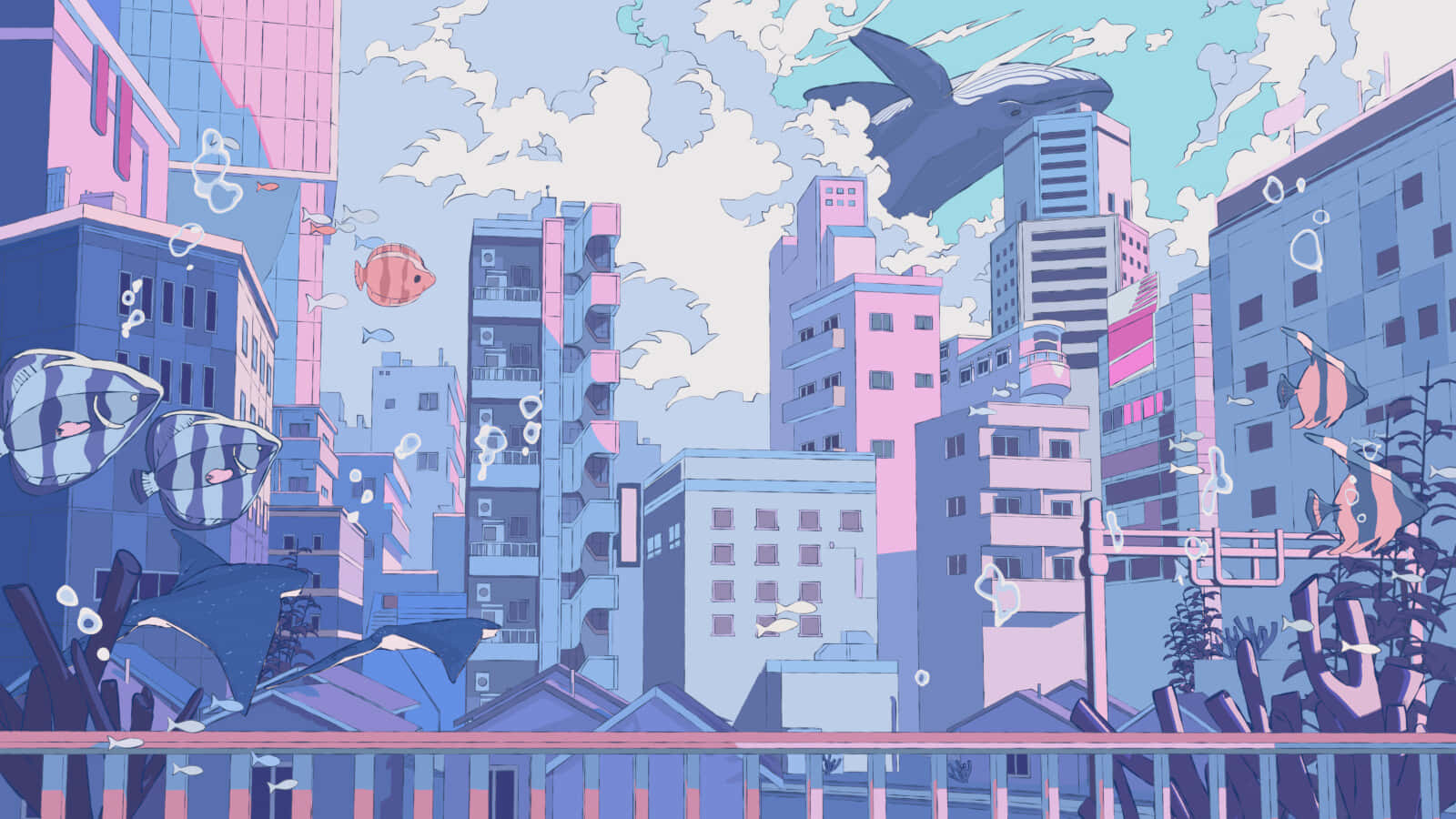 動漫之城圖片 — 動漫城市 壁紙