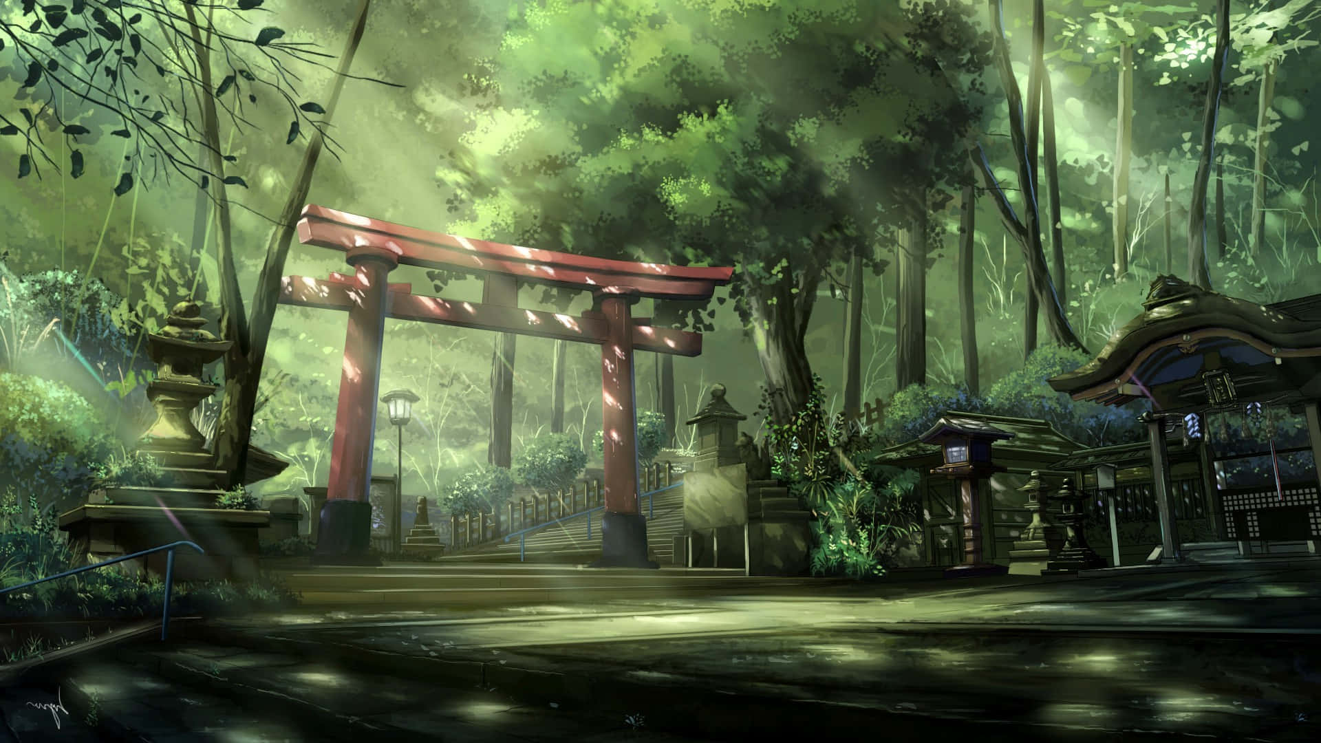 探索充滿無限可能的動漫風景 壁紙