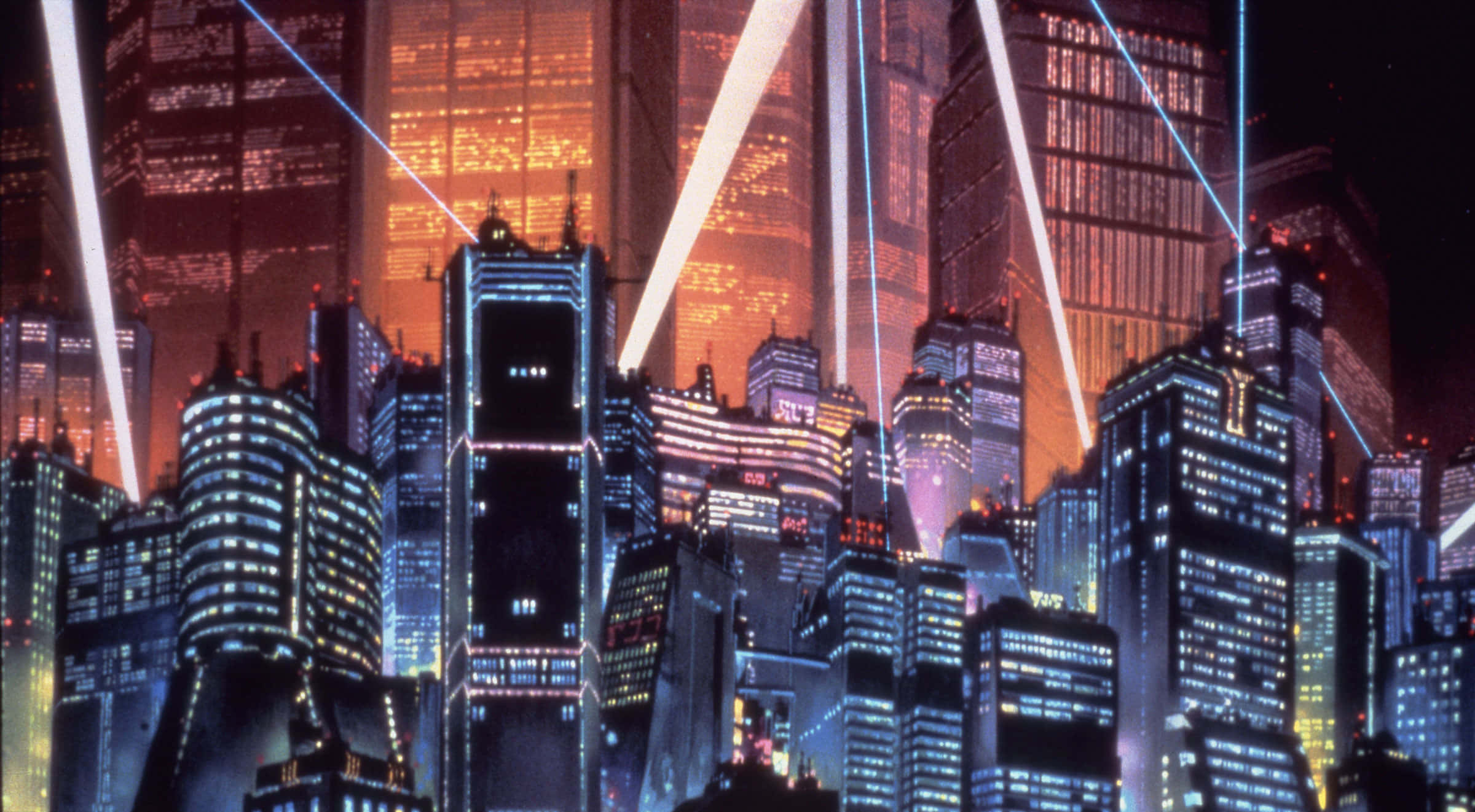 探索動漫城市的活力街景 壁紙