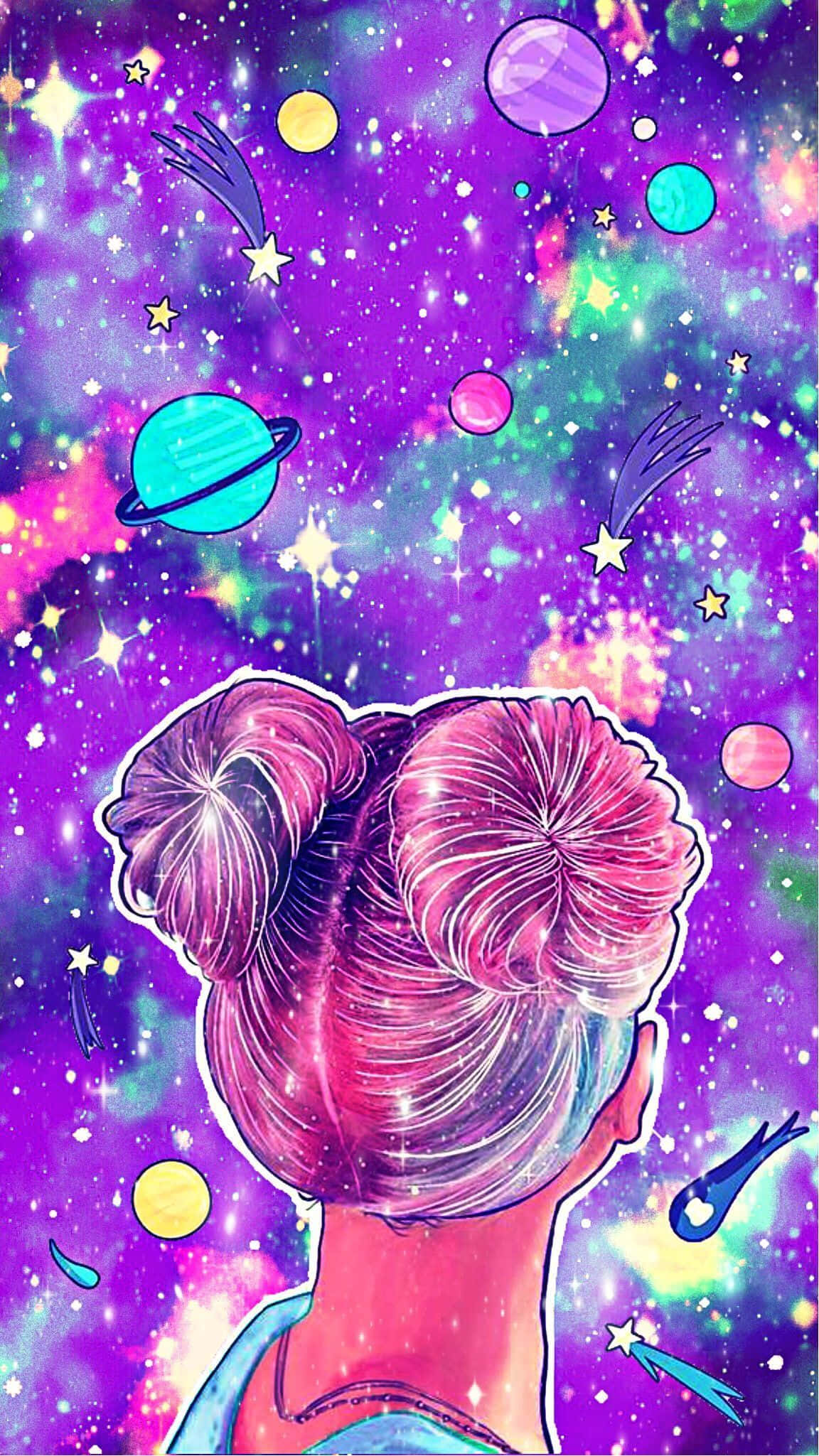 探索可愛星系的奇妙世界 壁紙