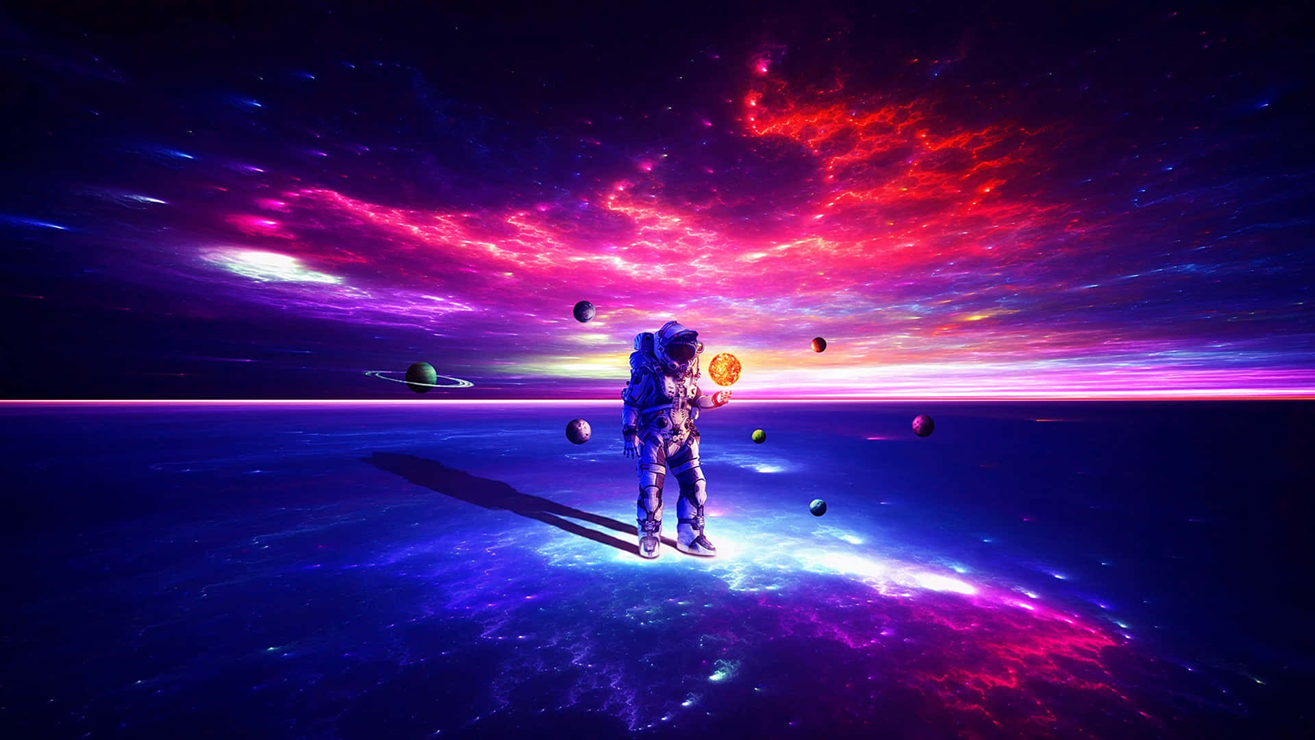 探索太空美學的奇幻深處 壁紙