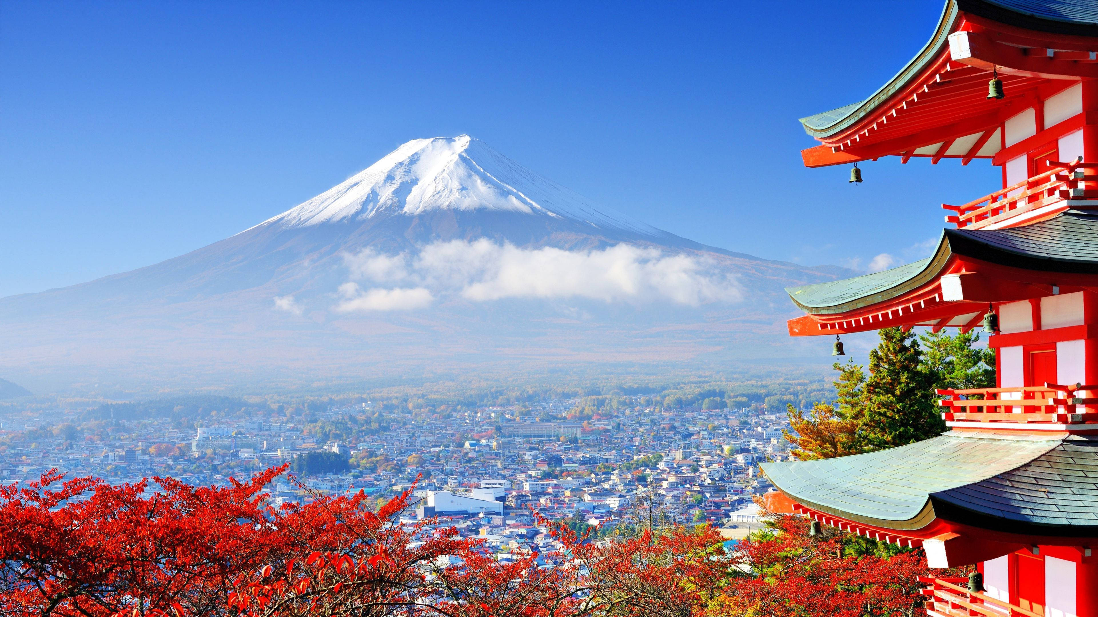 旅行4K日本富士山 壁紙