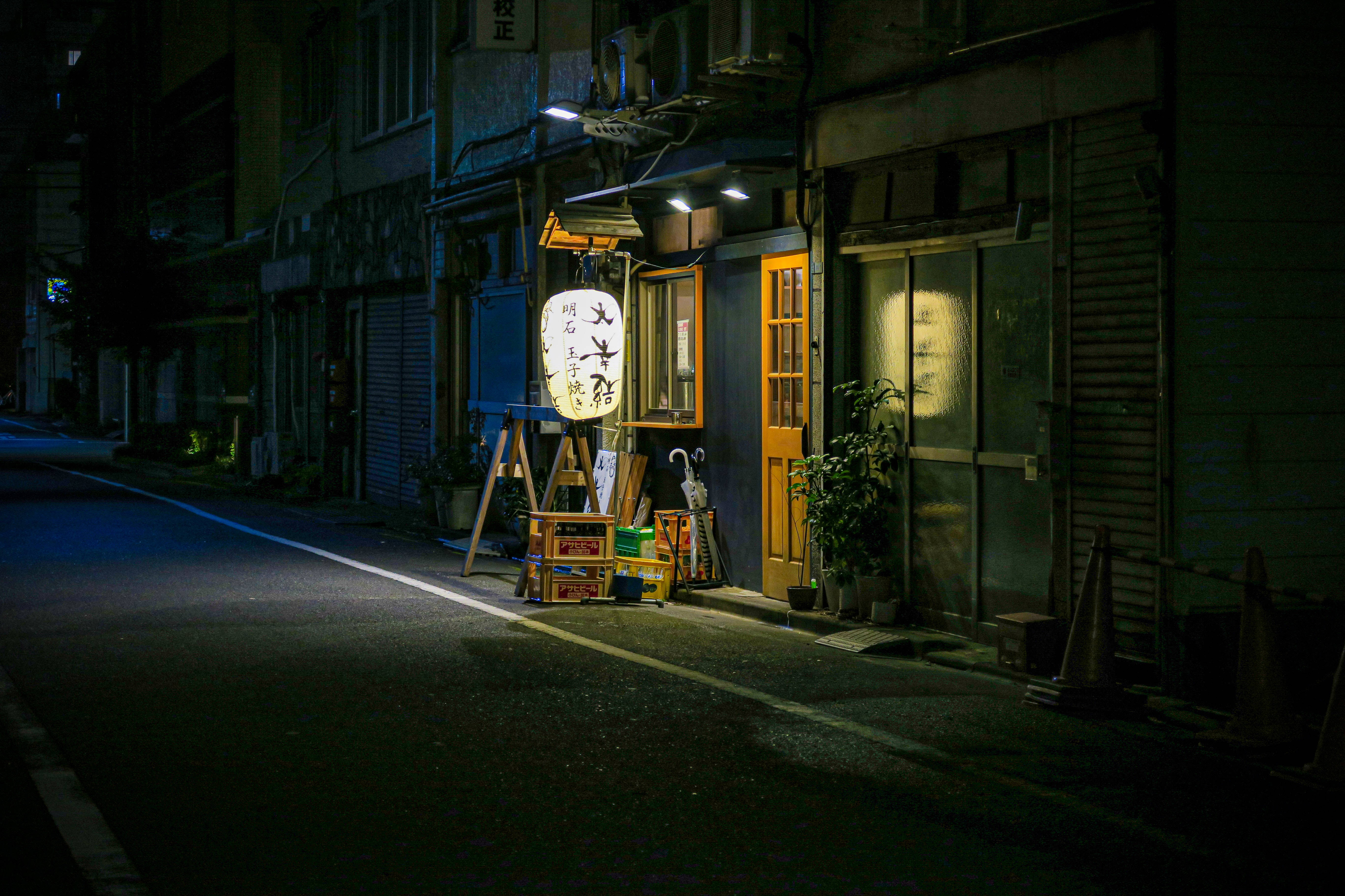 日本东京夜晚高清灯笼 壁紙