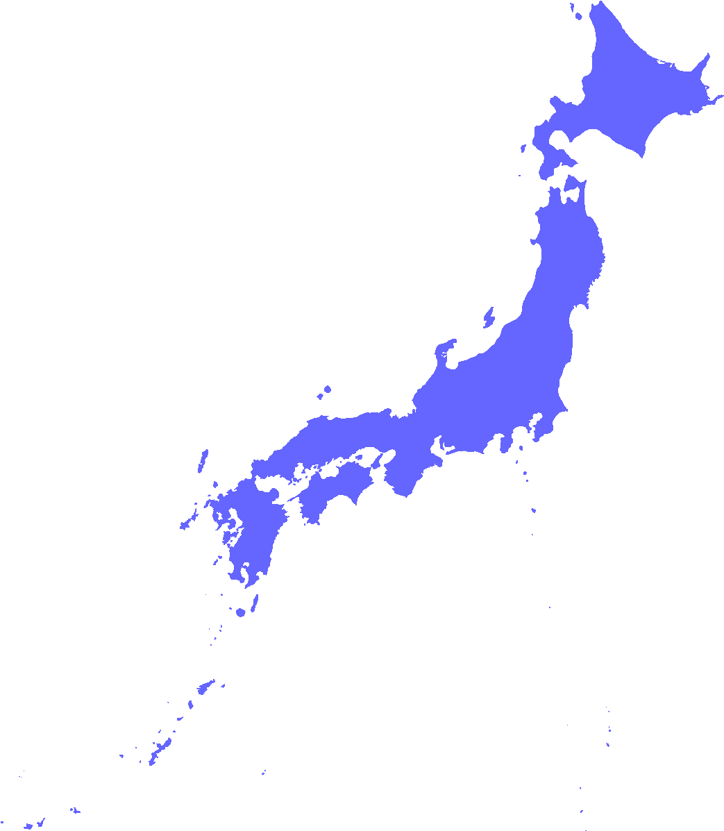 日本地圖剪影 藍色灰底 壁紙