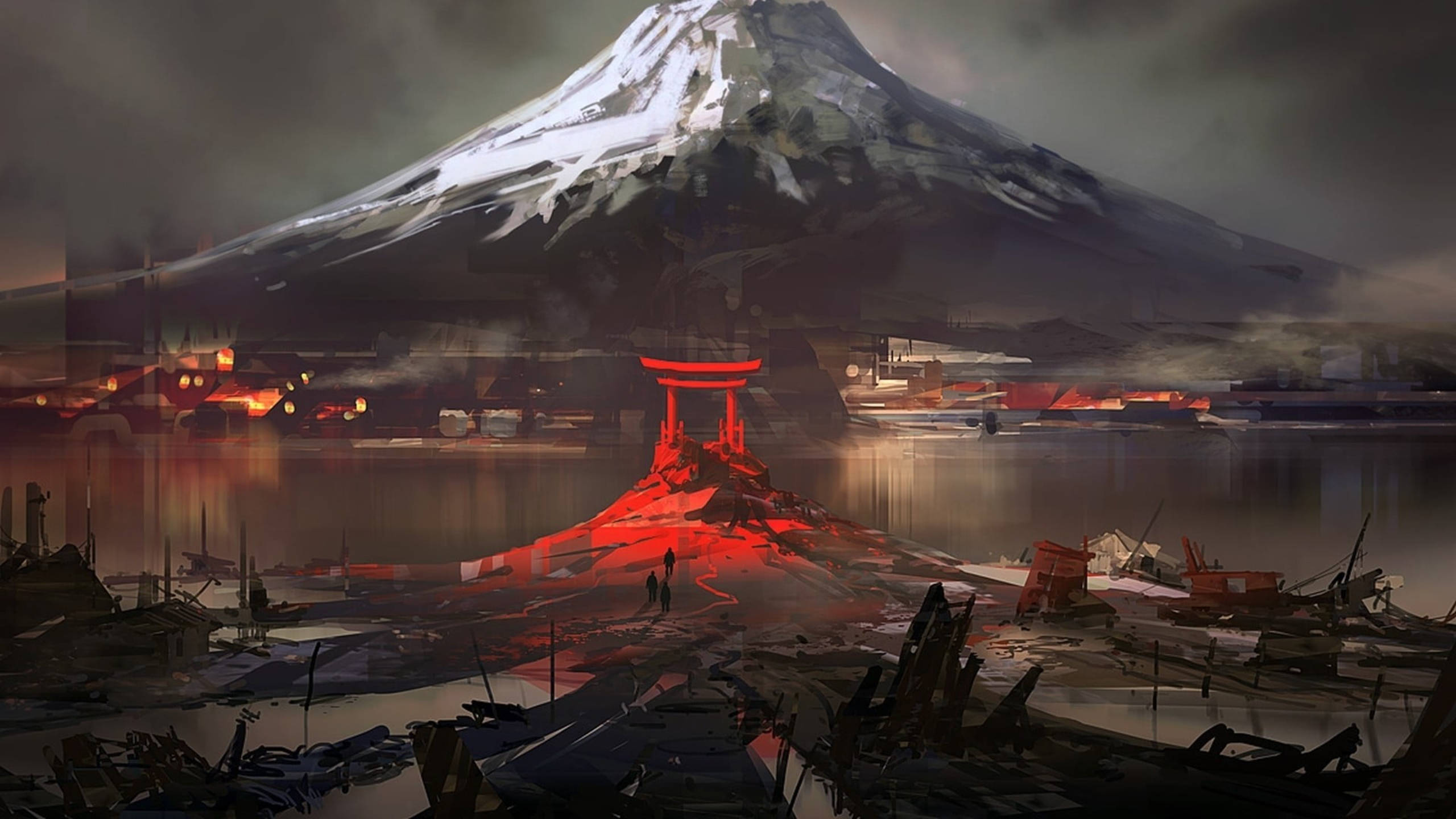 日本富士山數位繪圖 壁紙