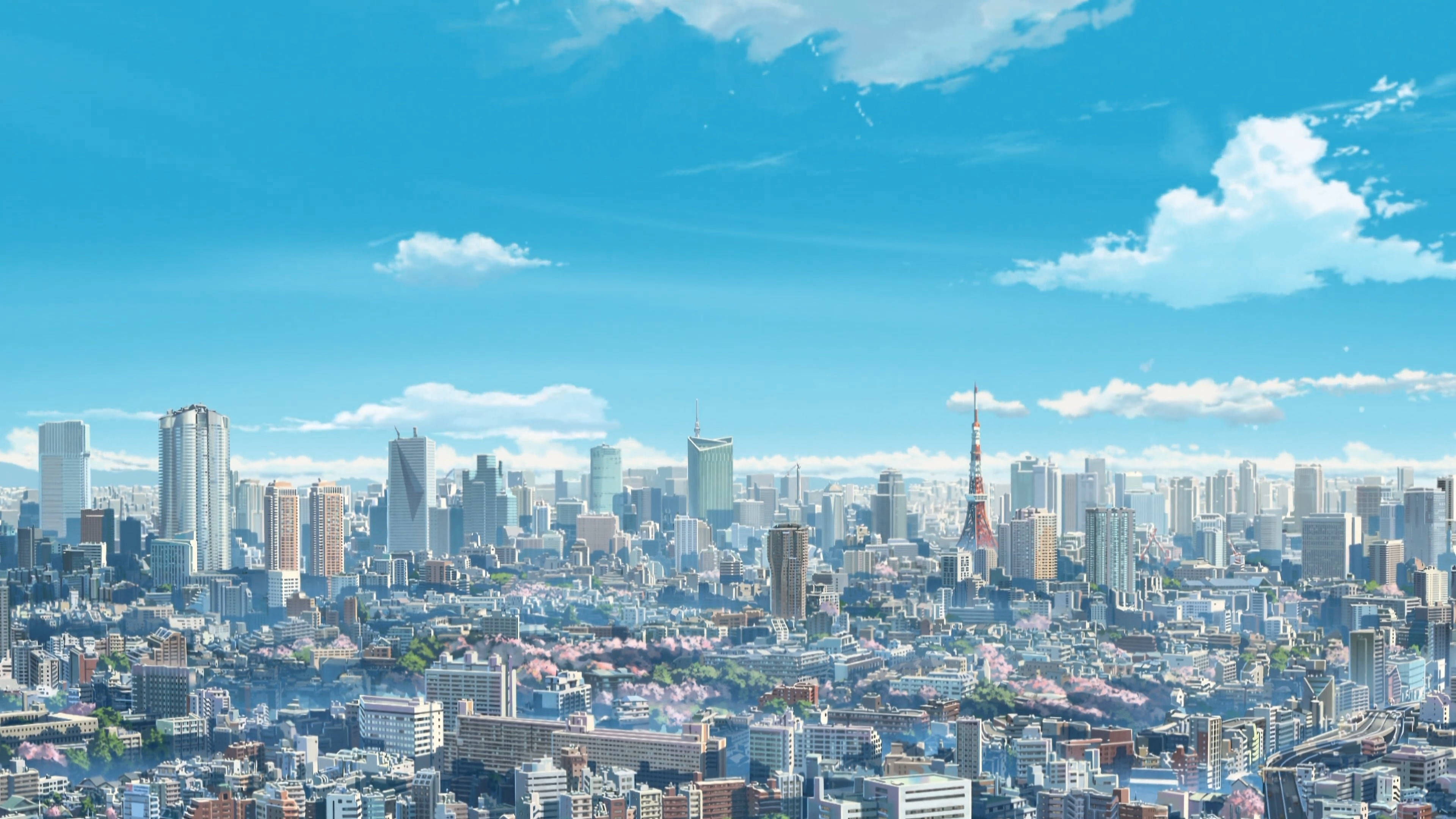 日本東京白晝 4K 壁紙