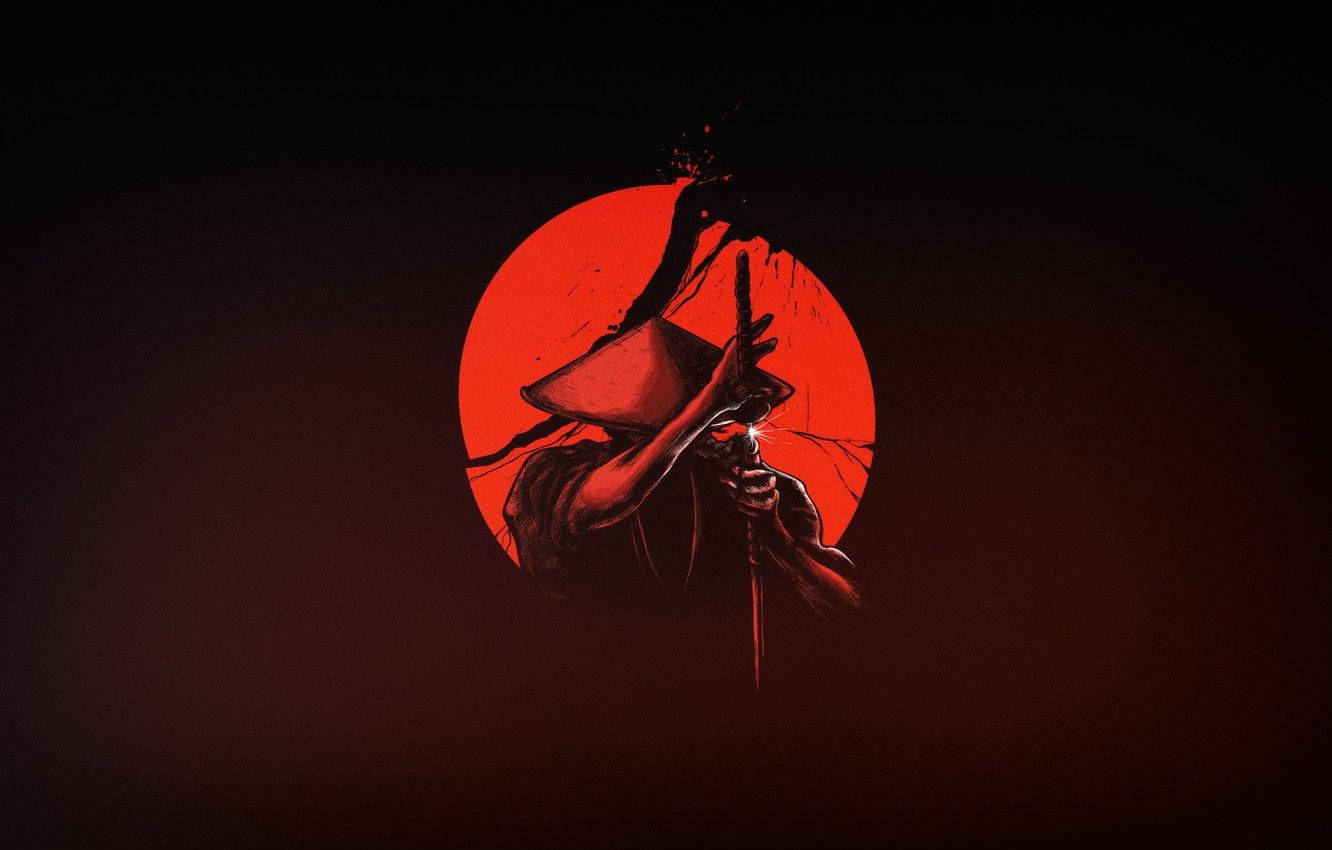 日本武士收刀入鞘 壁紙