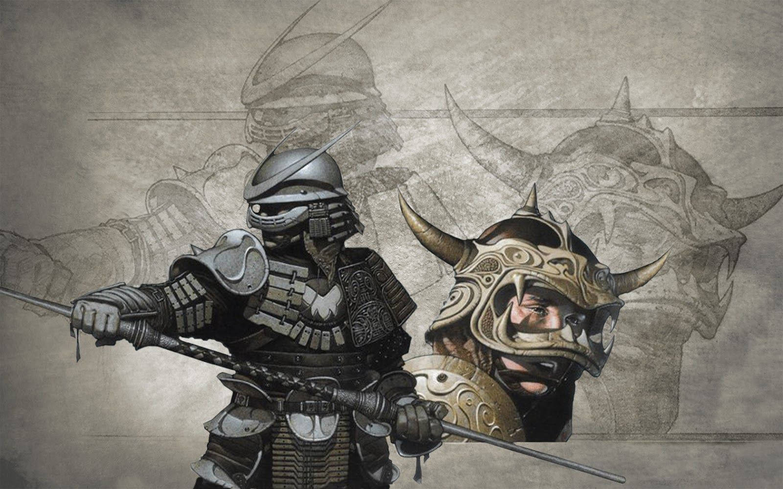 日本武士鎧甲 壁紙