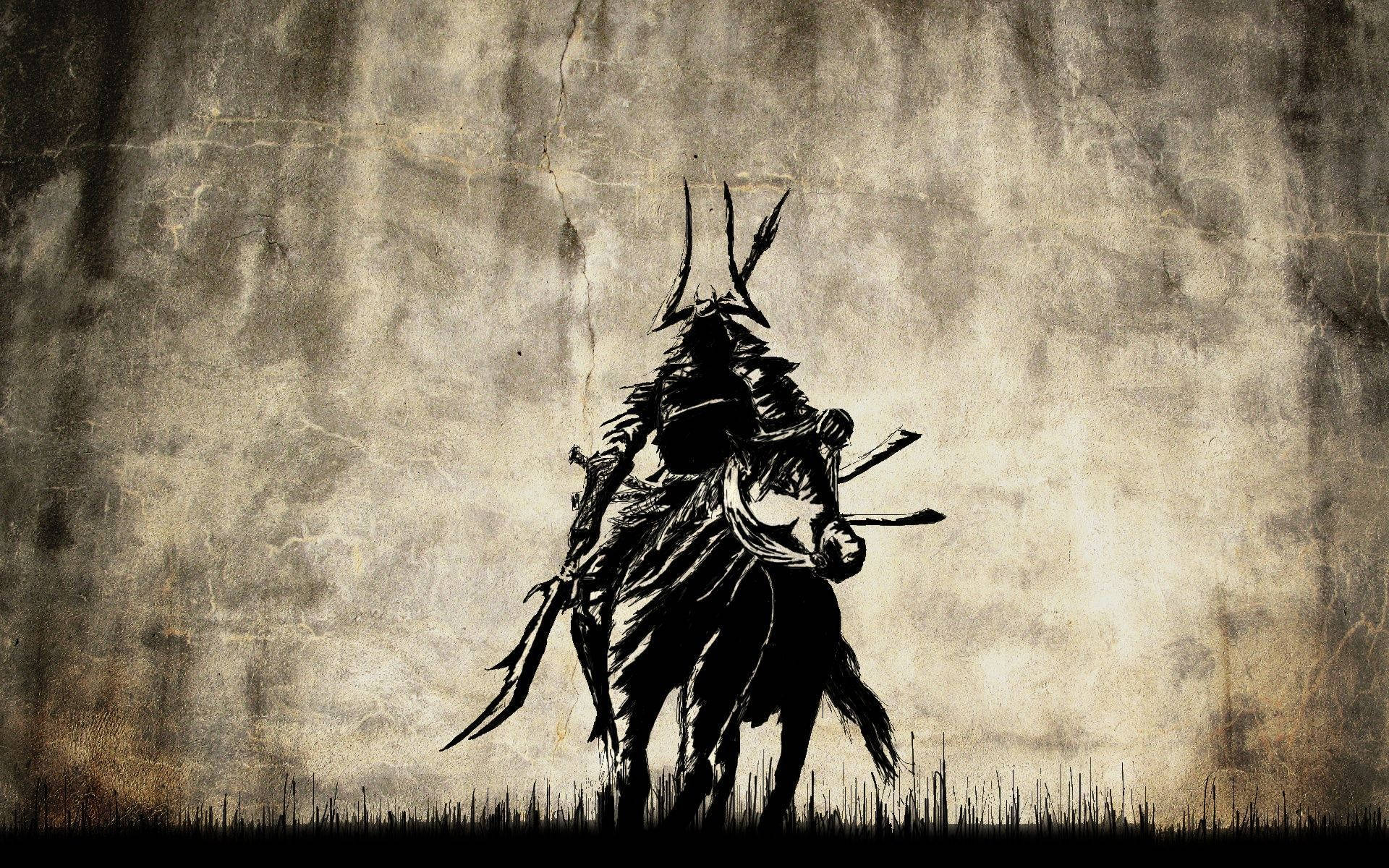 日本武士骑马 壁紙