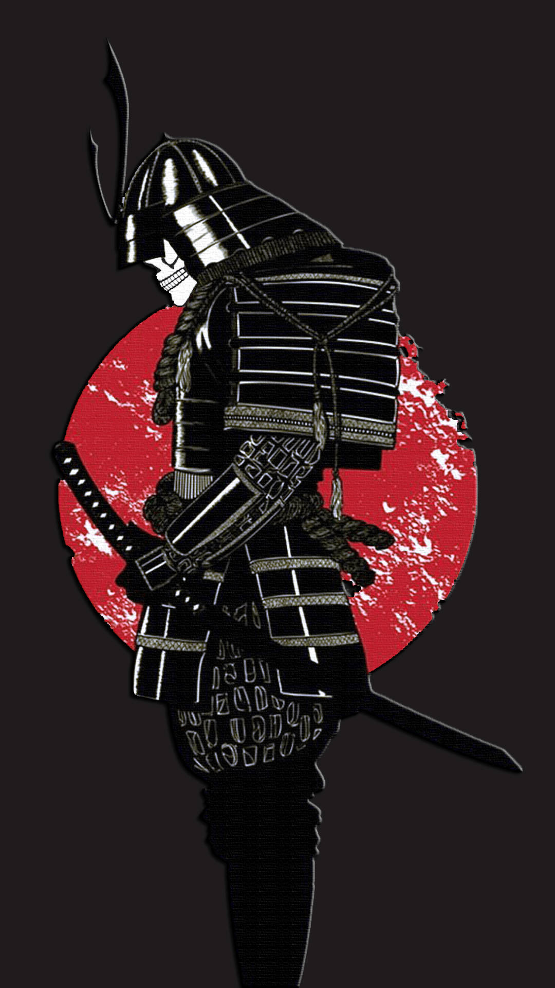 日本武士骷髏面具 壁紙