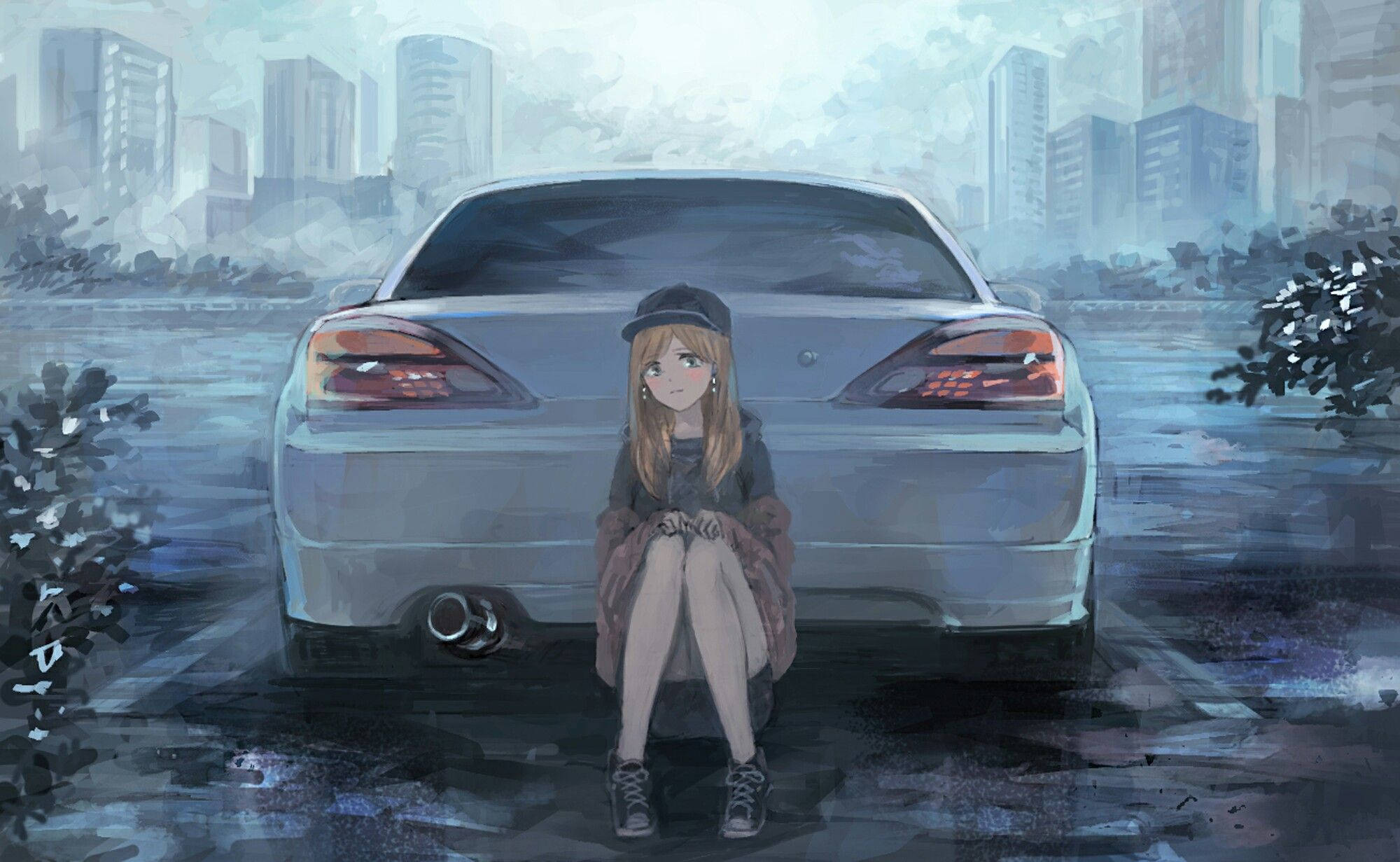 日產Silvia動漫跑車 壁紙