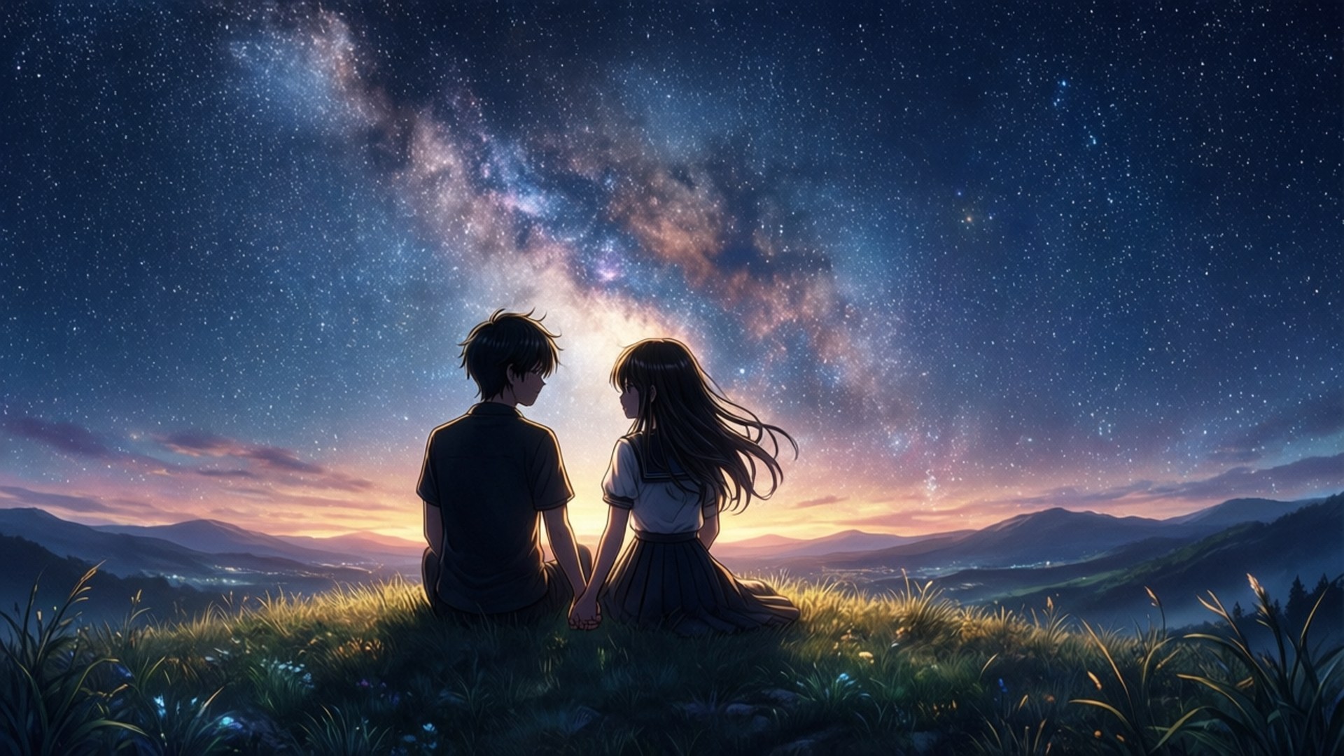 星夜相伴 壁紙