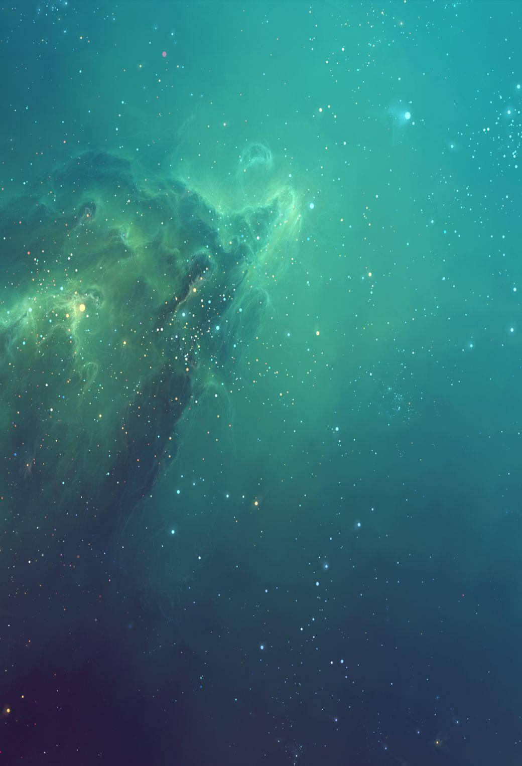 星夜绿空 iOS 7 壁紙
