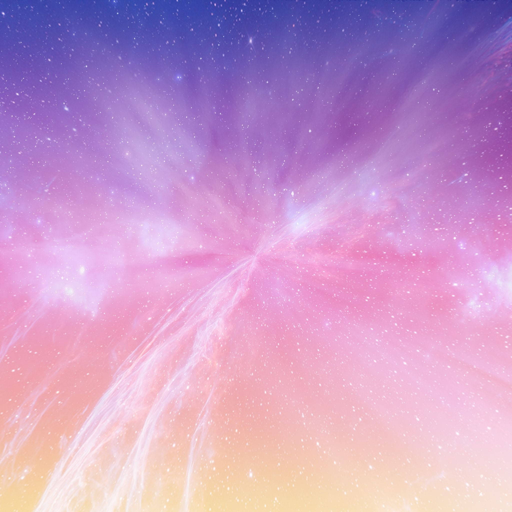 星彩柔和星系紫粉黄渐变 — 柔和美学 壁紙