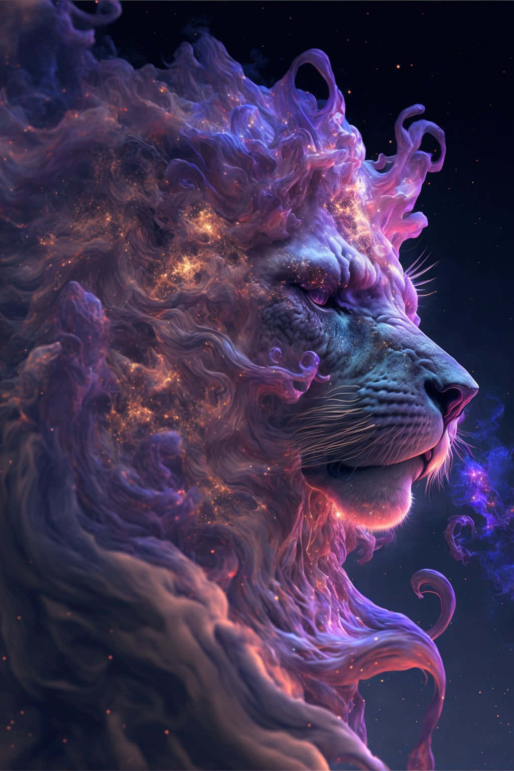 星系獅子桌布 壁紙