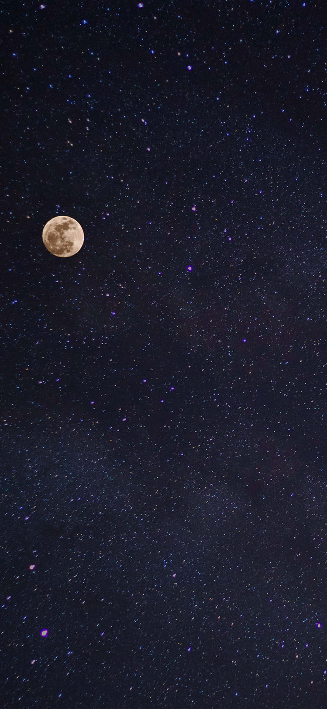 星辰与月亮背景 壁紙