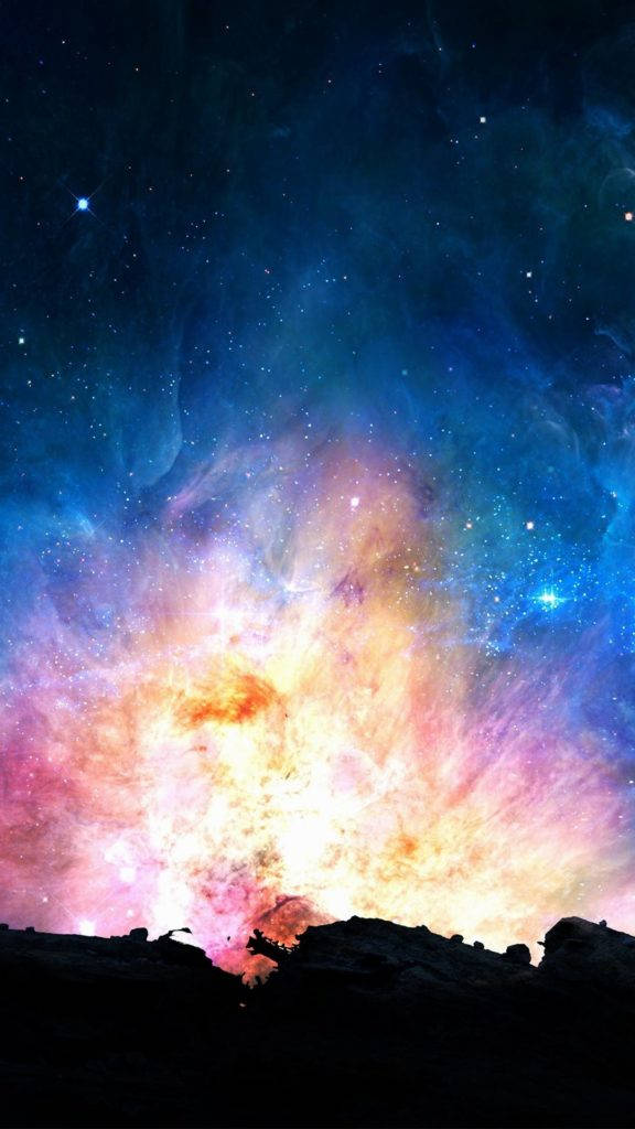 星际银河手机背景 壁紙