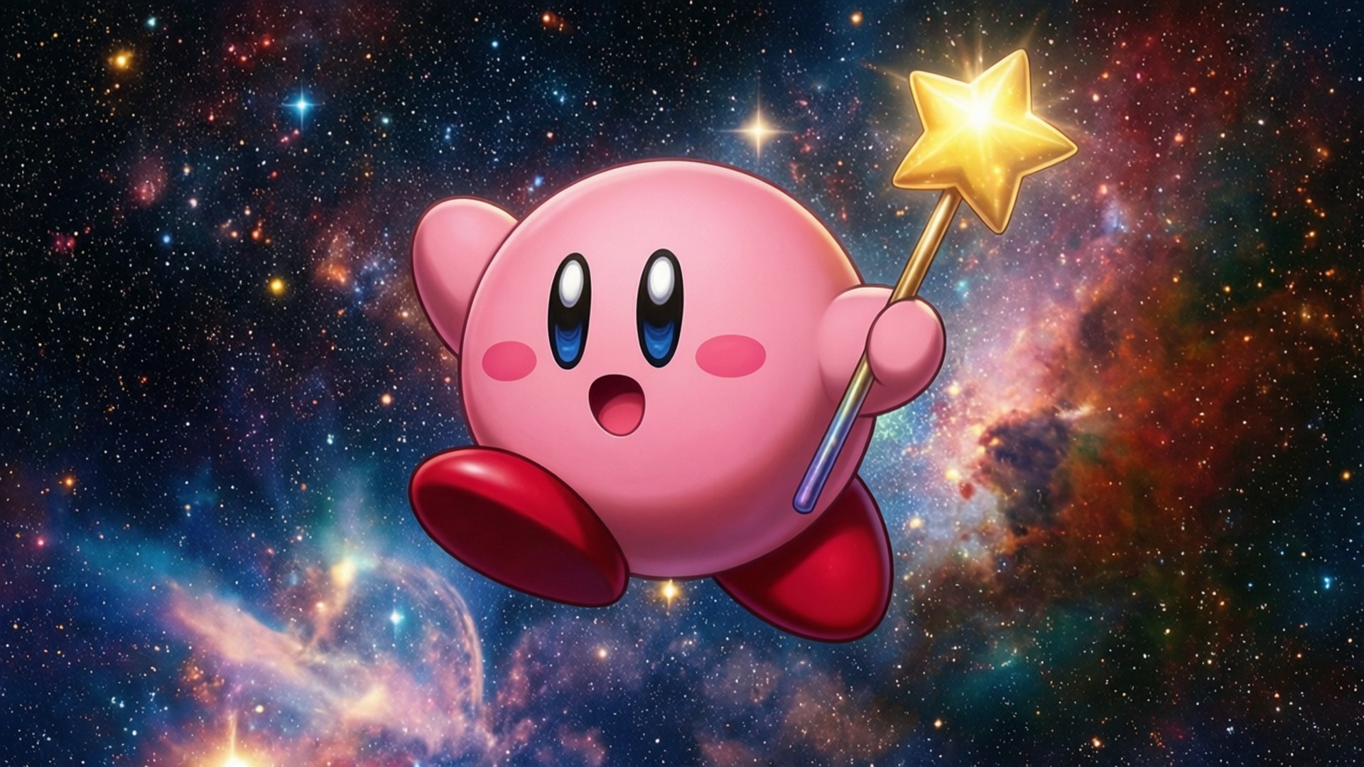 星際翱翔的卡比 壁紙