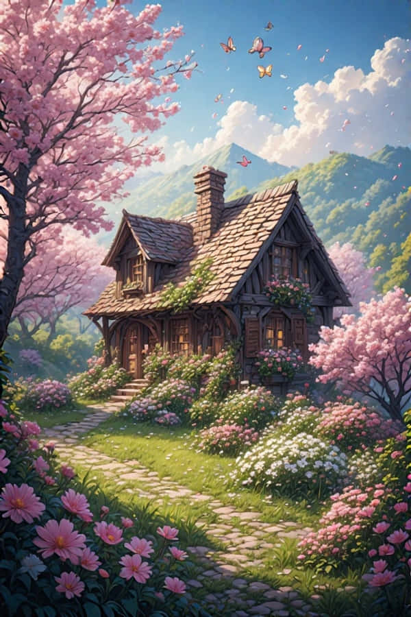 春日小屋花園愉悅自然4K 壁紙