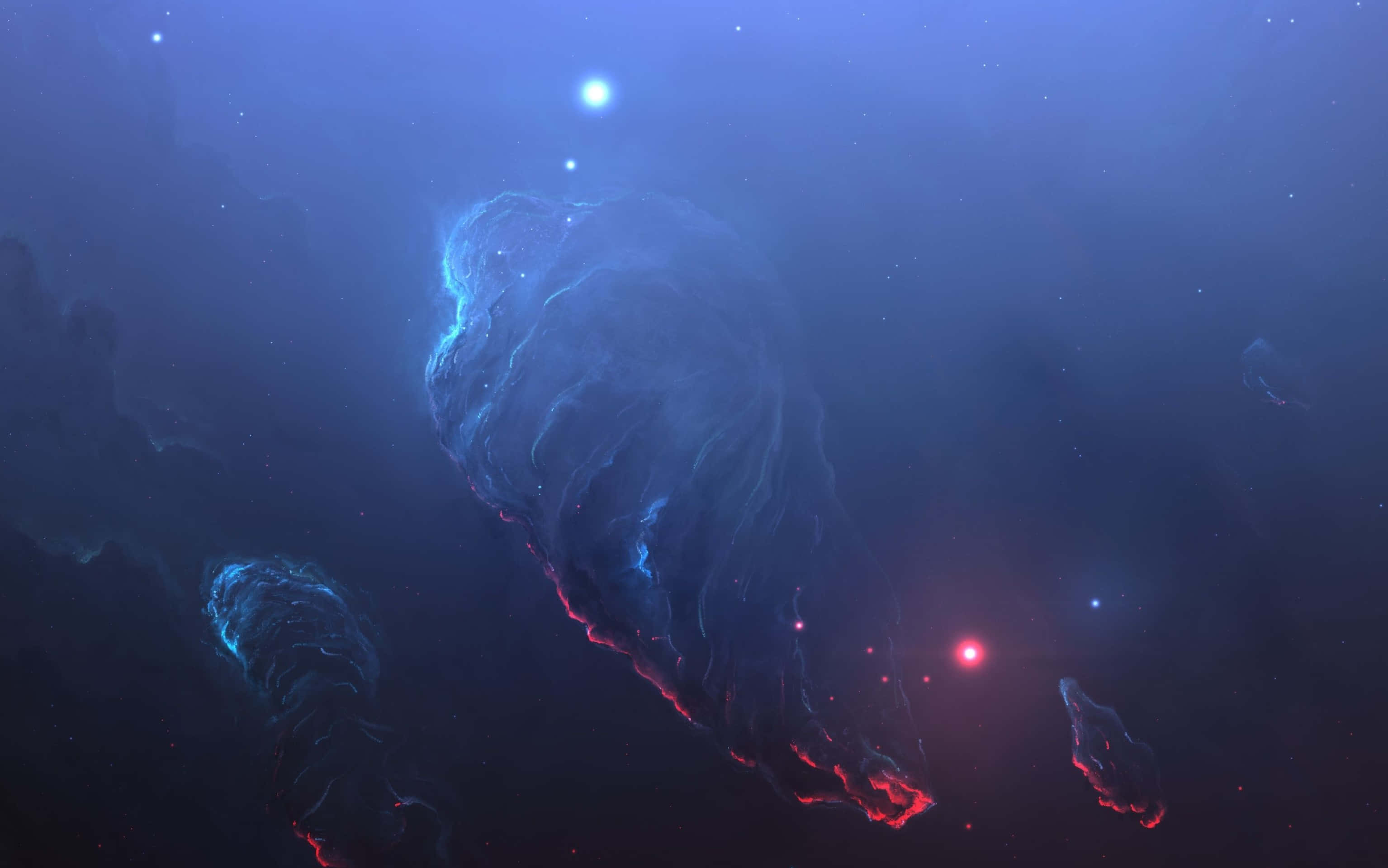 暗星雲天體背景 壁紙