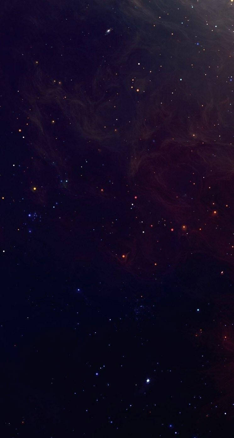 暗色手機與紅色星辰 壁紙