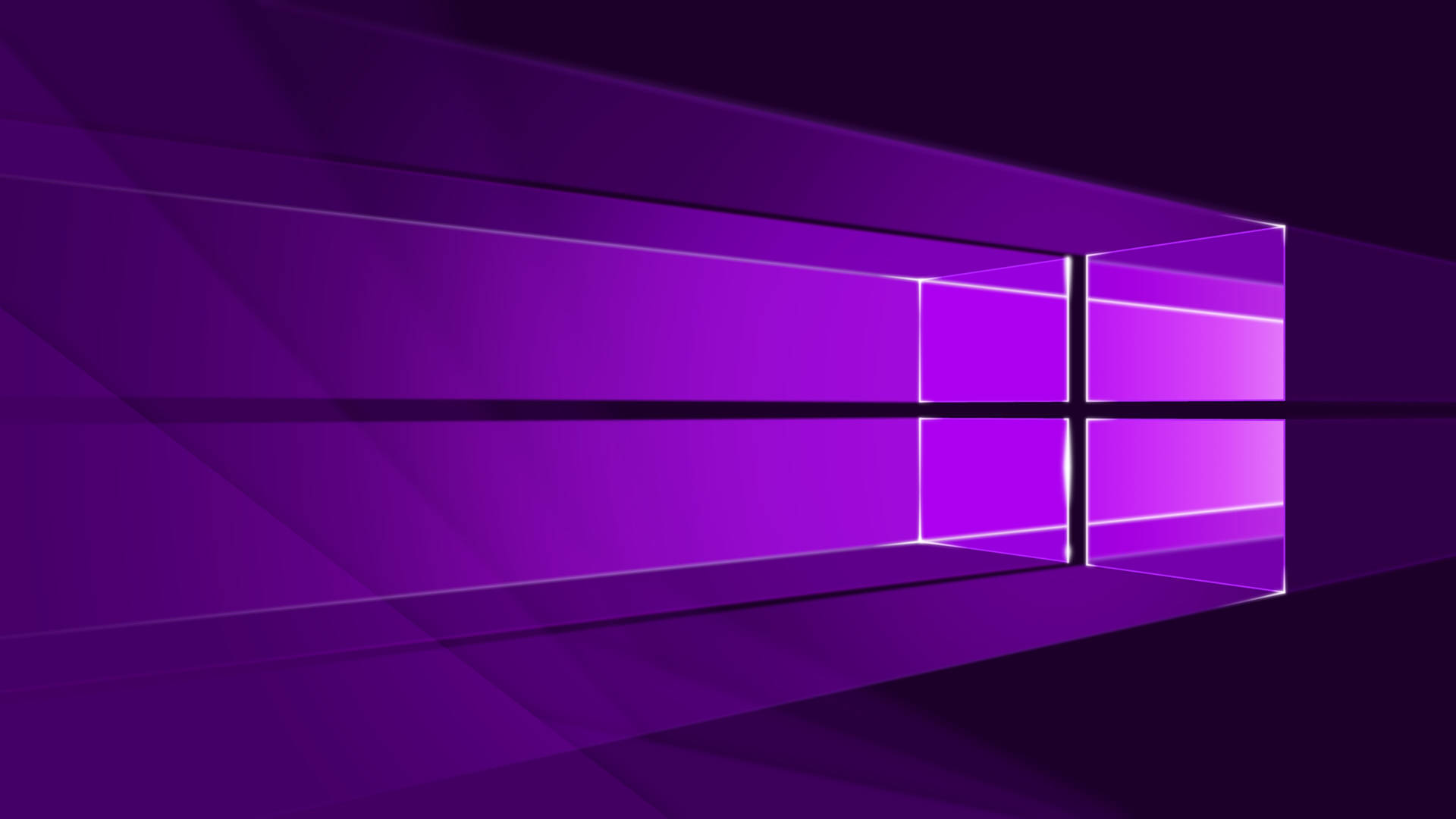 暗黑霓虹紫Windows标志 — 霓虹 壁紙