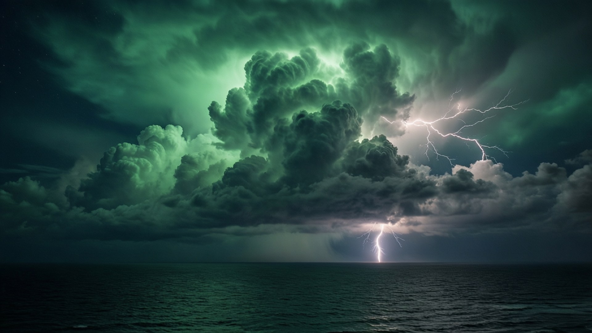 暴风雨前的暗海 壁紙