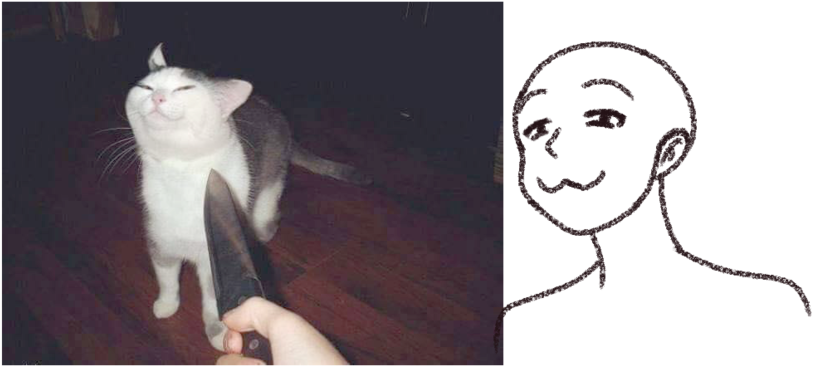 有礼貌的猫咪梗图与手绘 壁紙