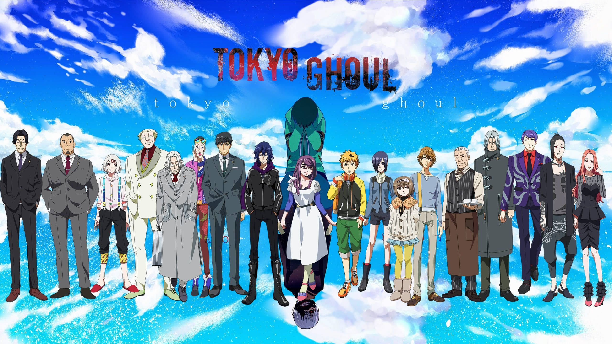 東京喰種角色藍天海報 壁紙