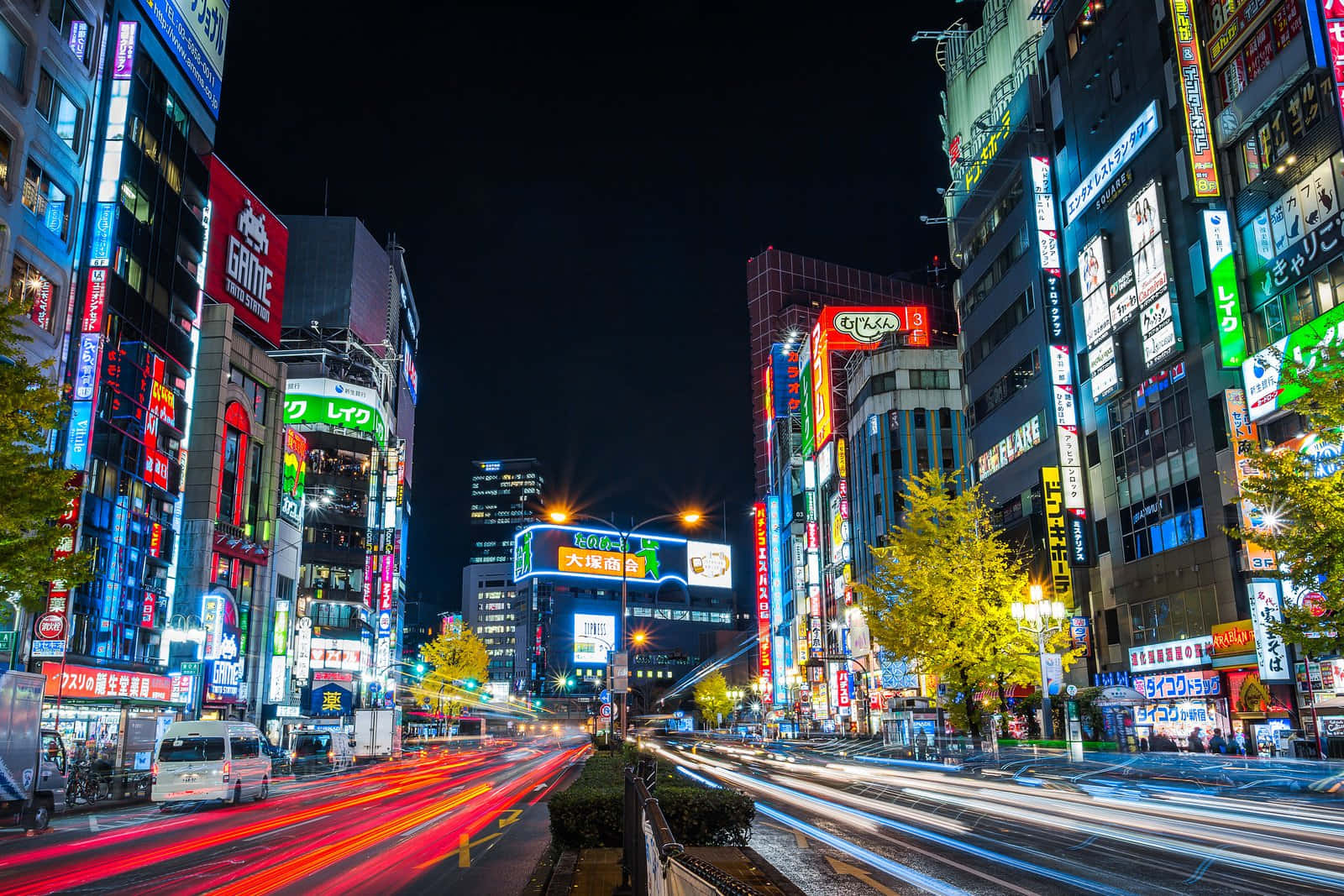 東京繁華的城市燈光 壁紙