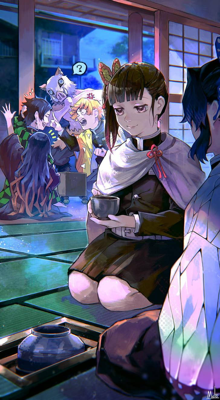 栗花落香奈乎的晚餐時光 壁紙