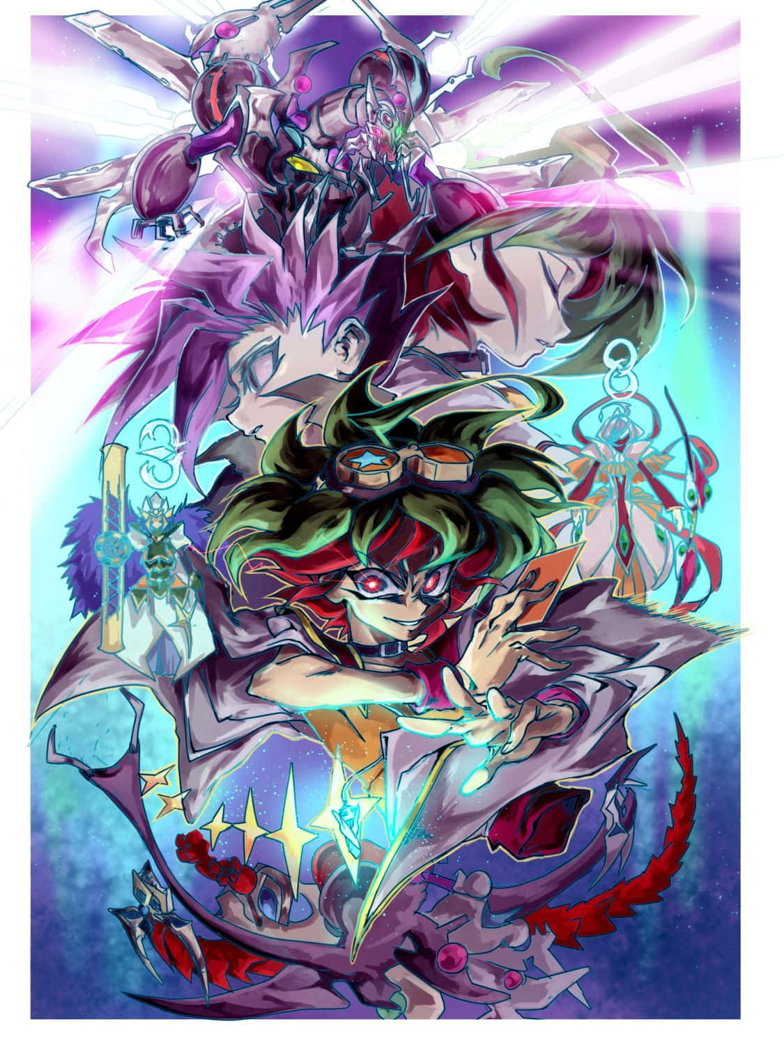 榊遊矢的標誌性動作姿態 壁紙