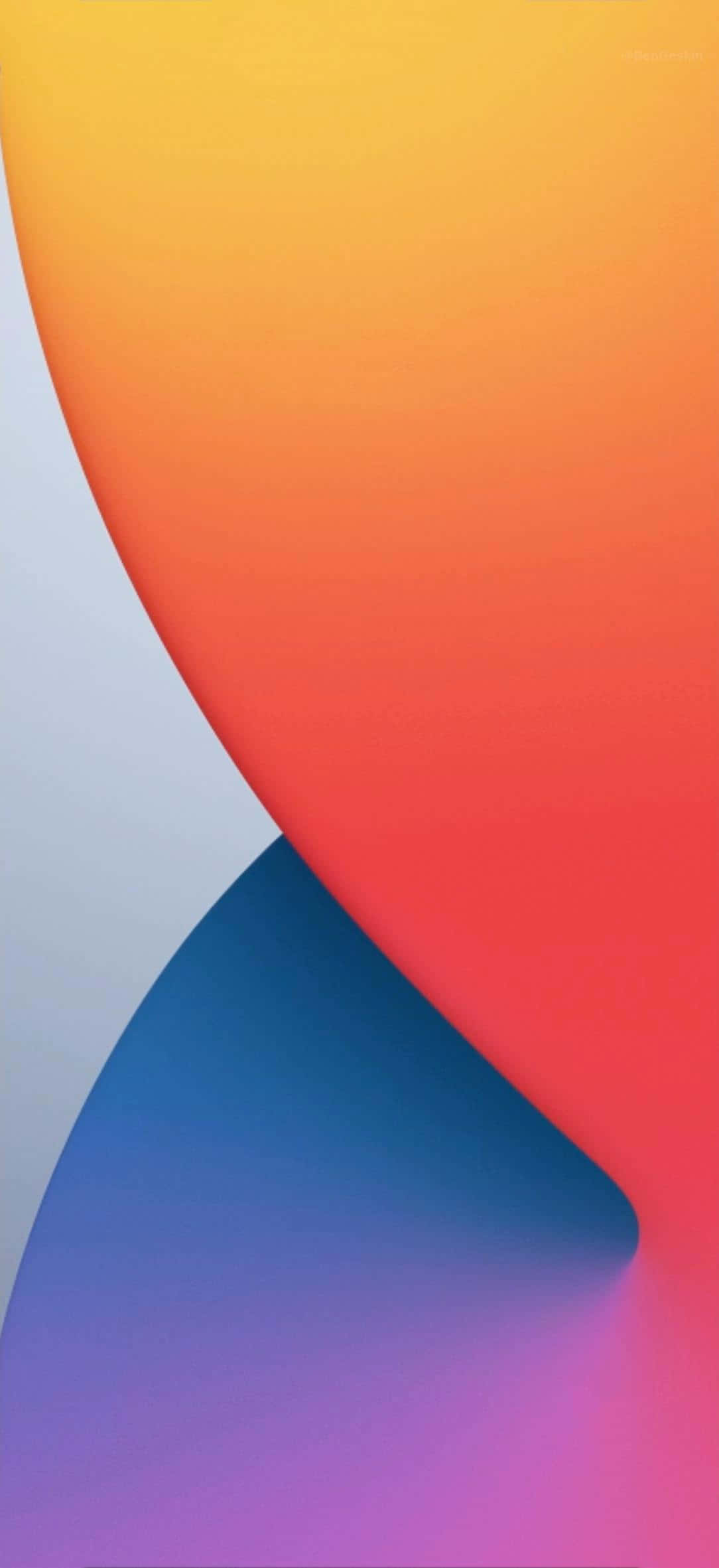 标准彩色抽象 iOS 14 壁紙