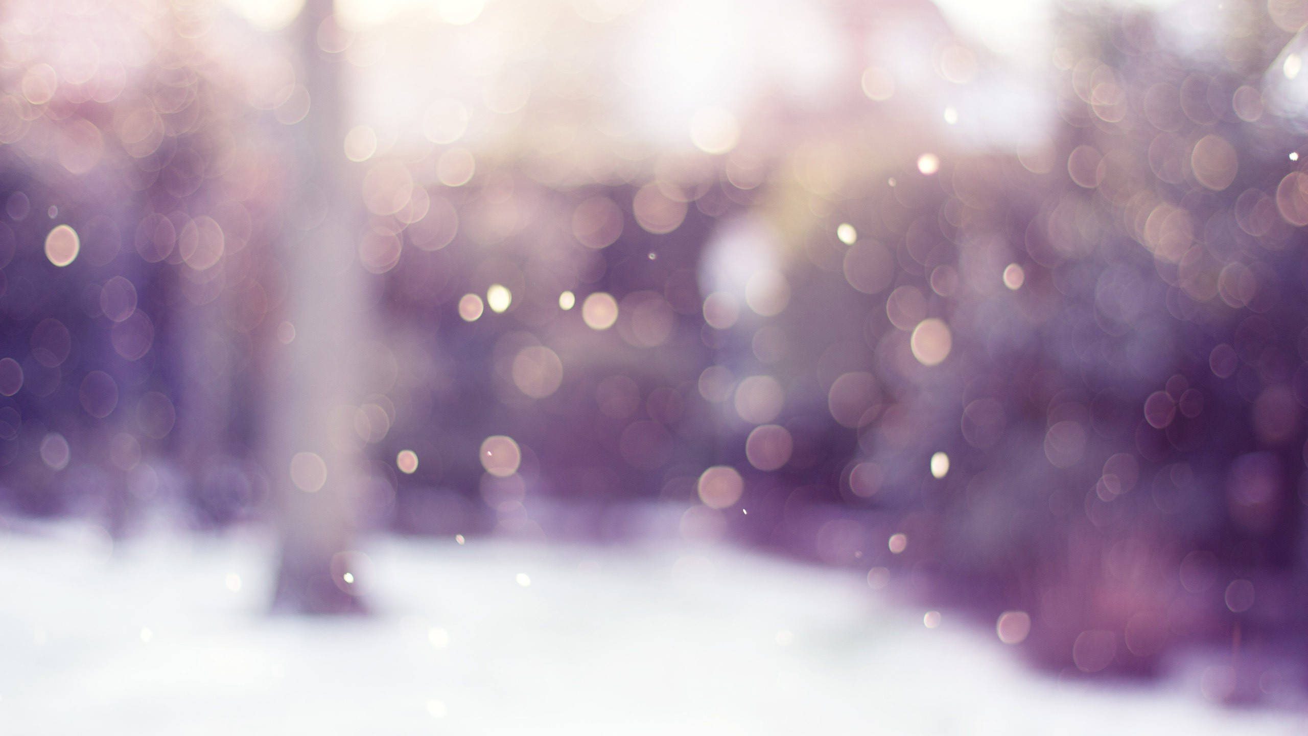 模糊雪景美學 壁紙