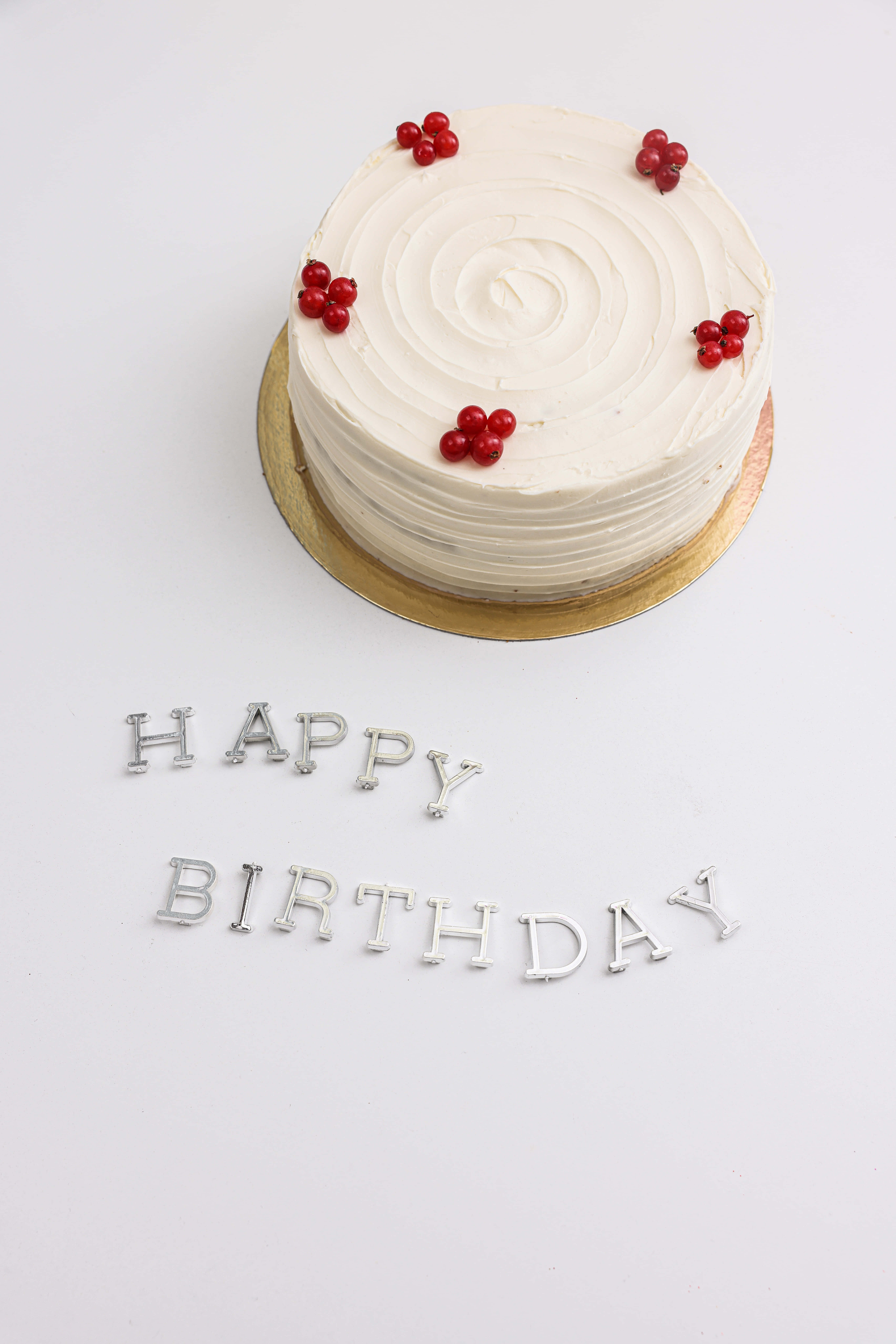 櫻桃蛋糕生日快樂圖片 壁紙