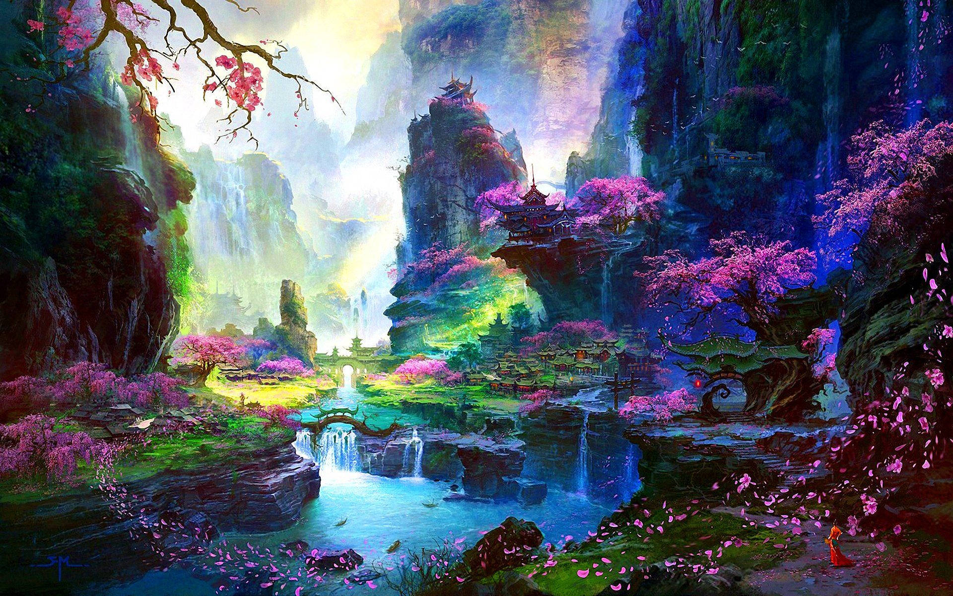 櫻花繪卷桌布