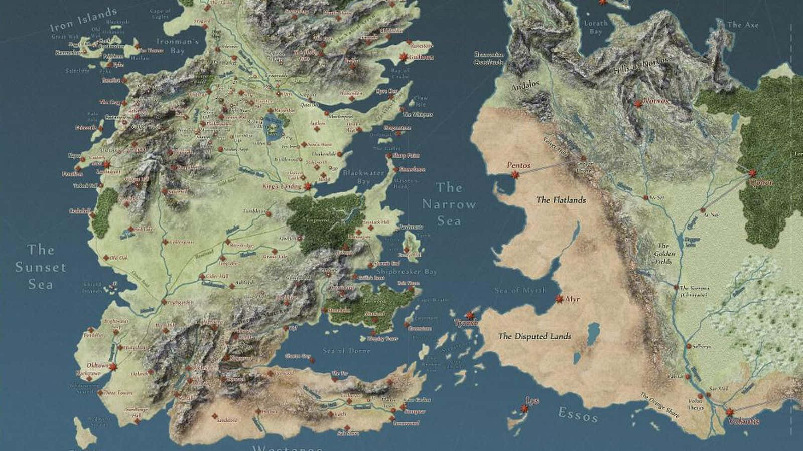 權力遊戲地圖含標籤 壁紙