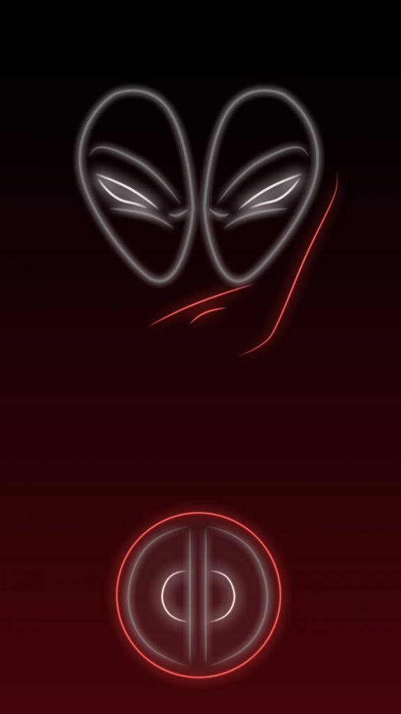 死侍霓虹iPhone 壁紙