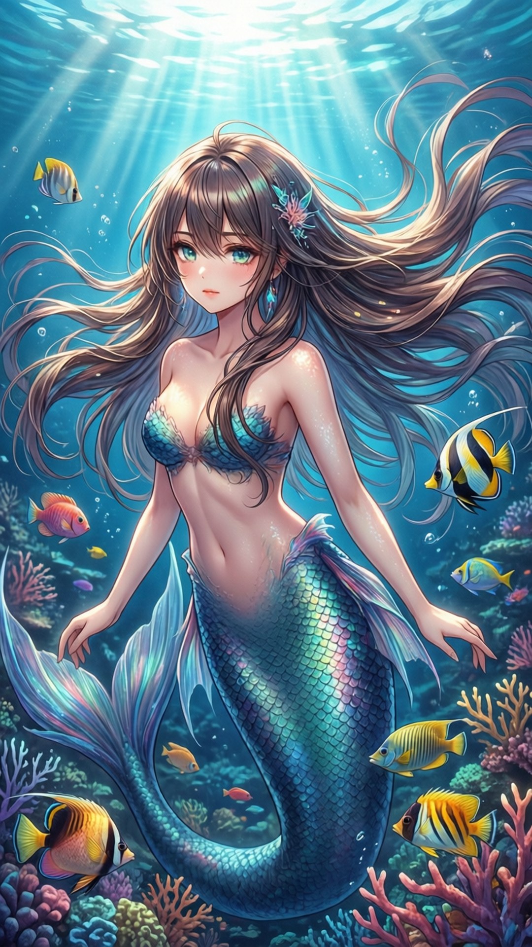 水下美人魚 壁紙