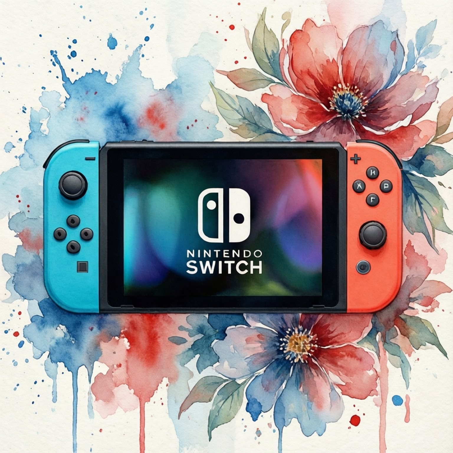 水彩Switch 壁紙