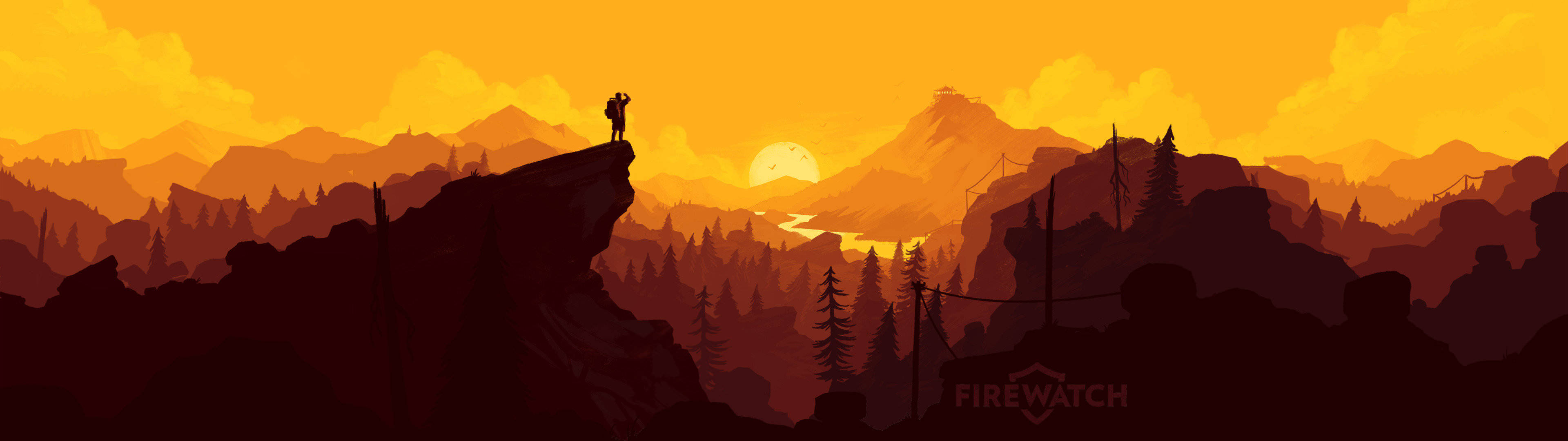 沉浸於《Firewatch》的雙螢幕探險 壁紙