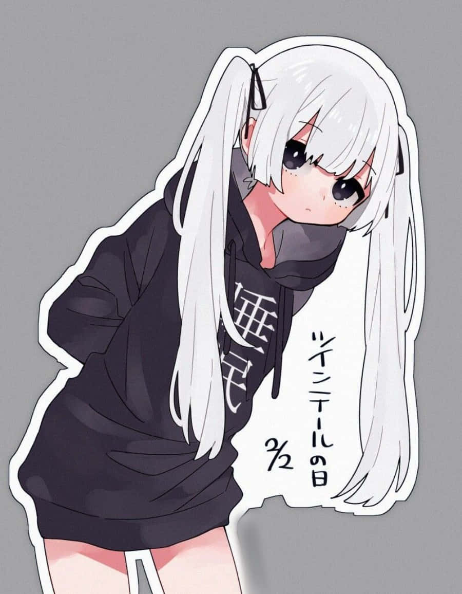 沒有比穿著這件舒適的動漫女孩連帽衫更棒的事了 壁紙