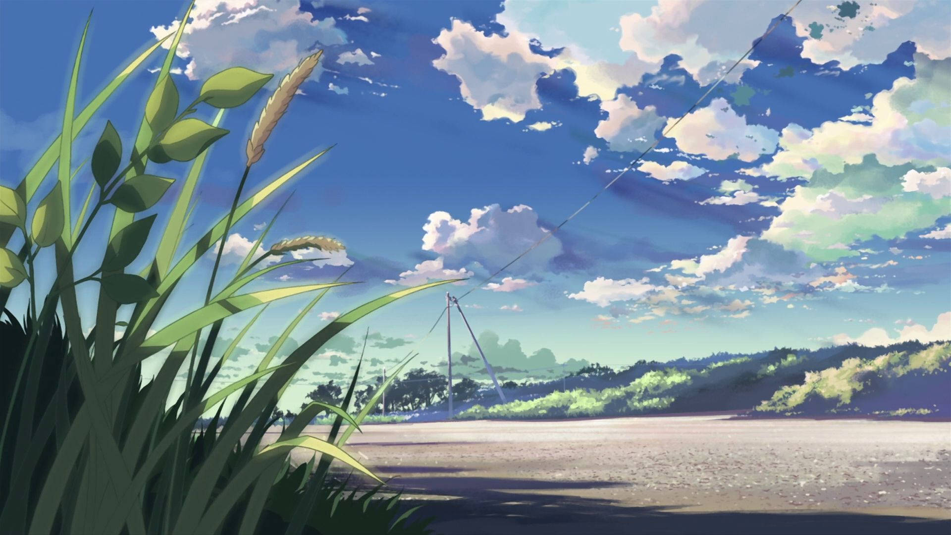 河流動畫風景 壁紙