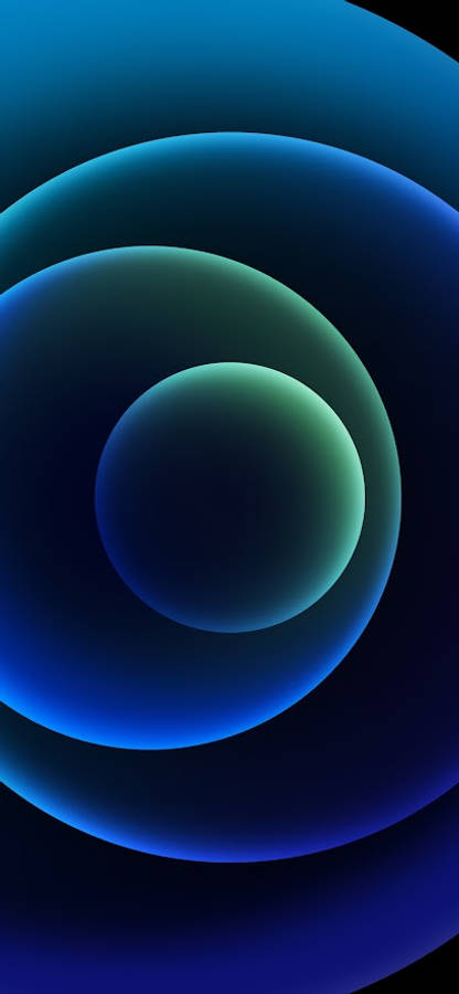 活力藍綠 iOS 預設背景 壁紙