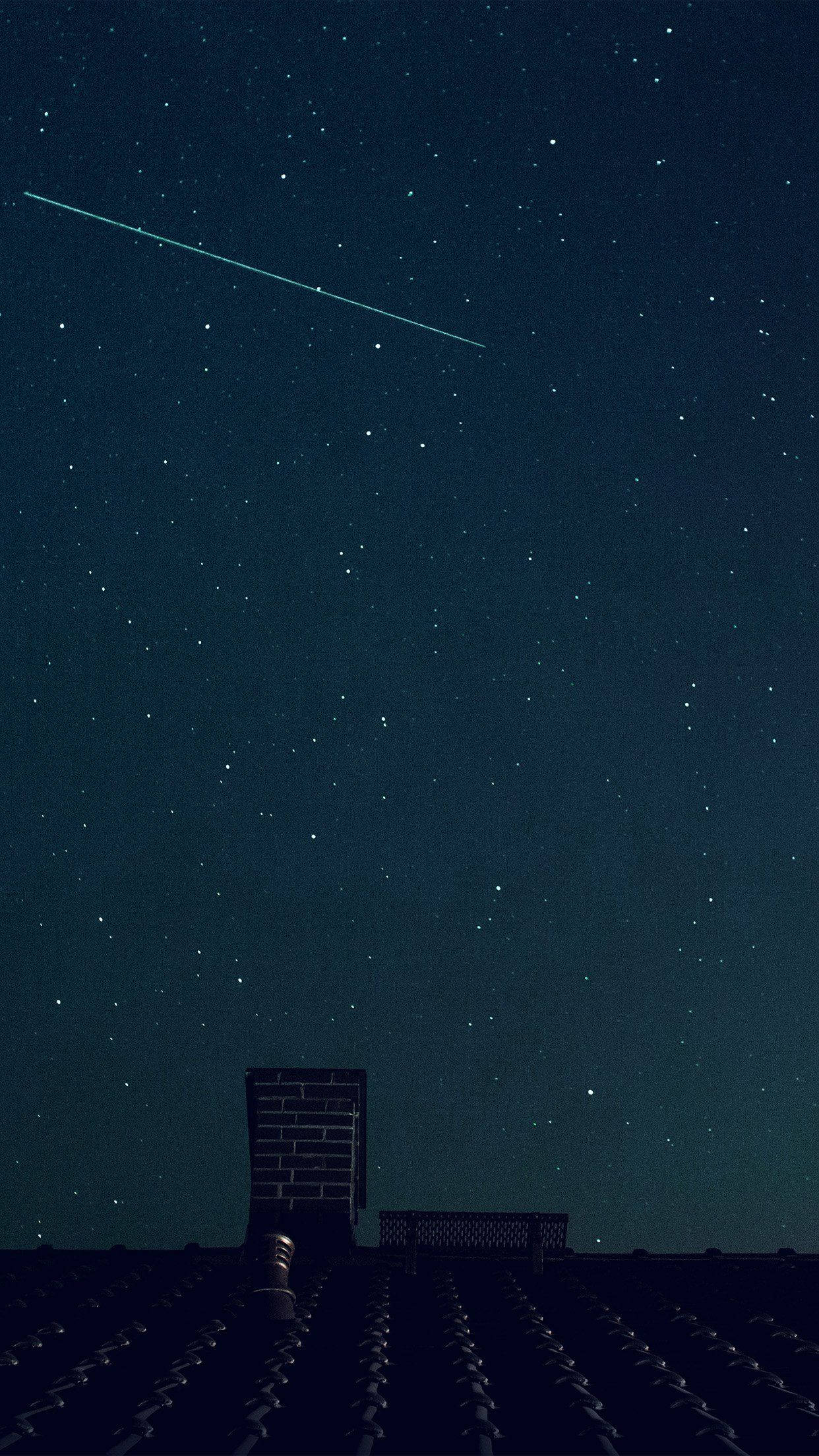流星藍天 壁紙